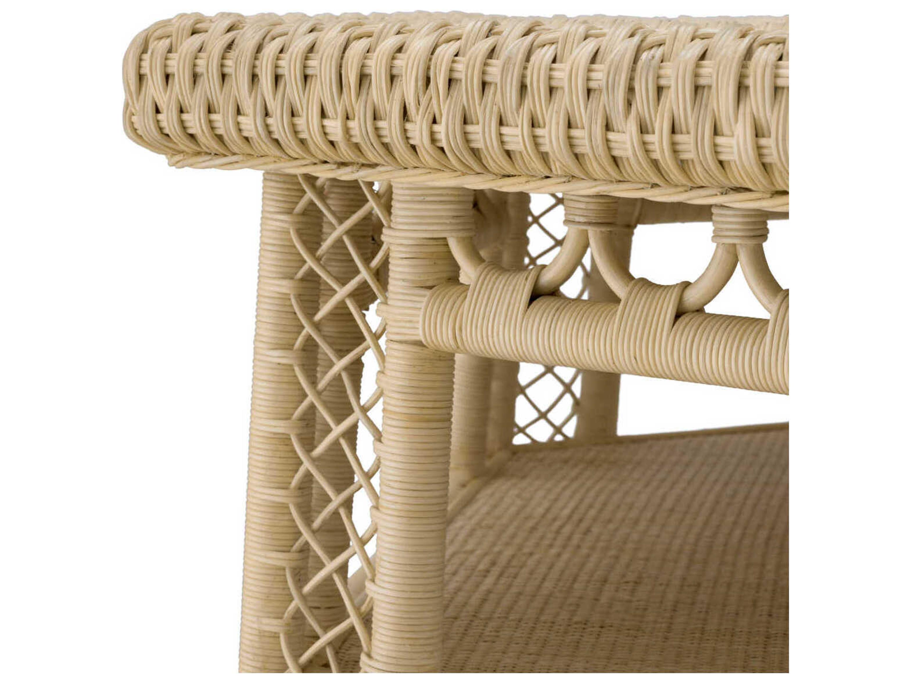 Eichholtz Saba Hexagon Natural Rattan Coffee Table