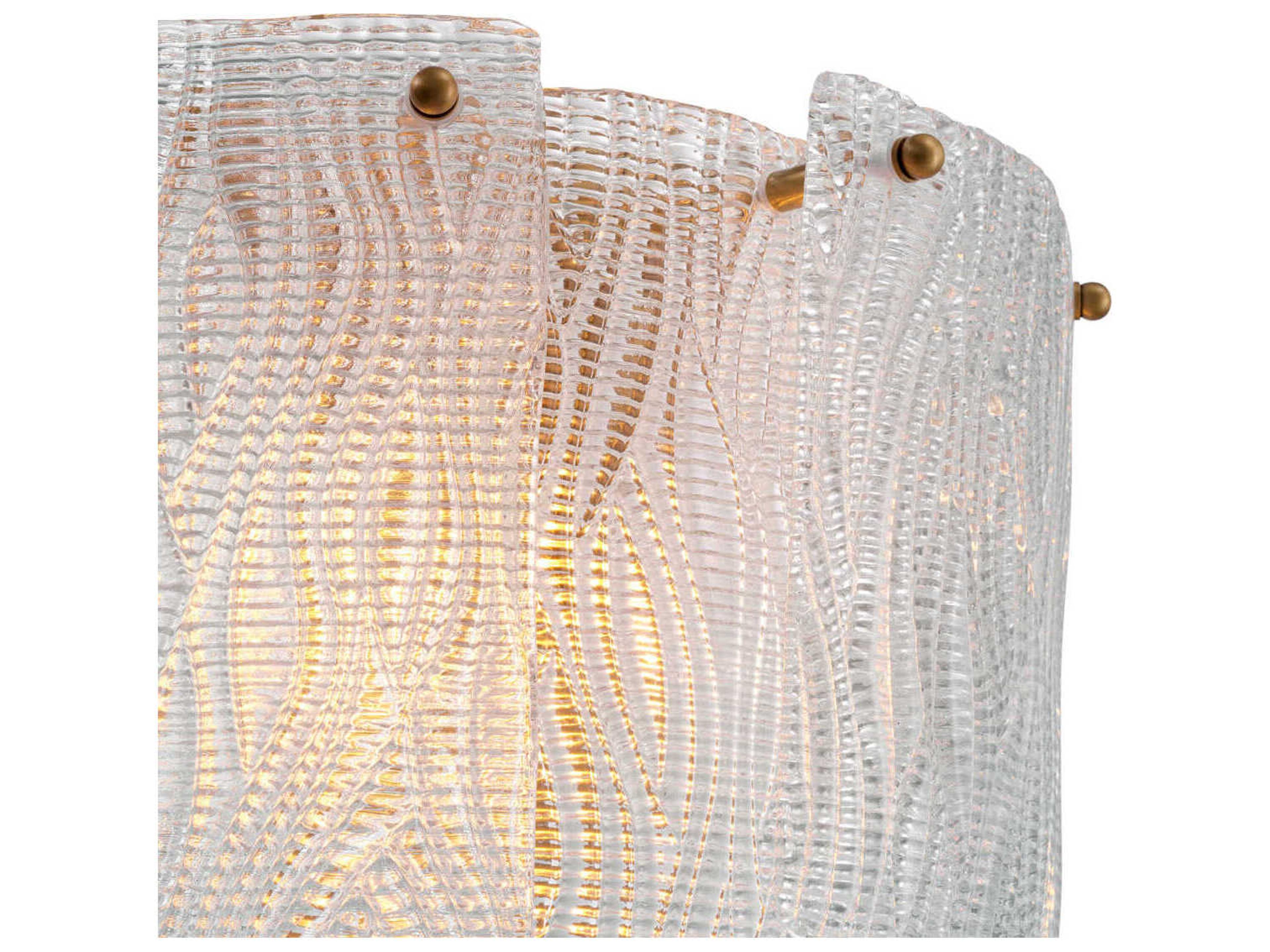 Eichholtz Asinara Clear Textured Glass Wall Lamp