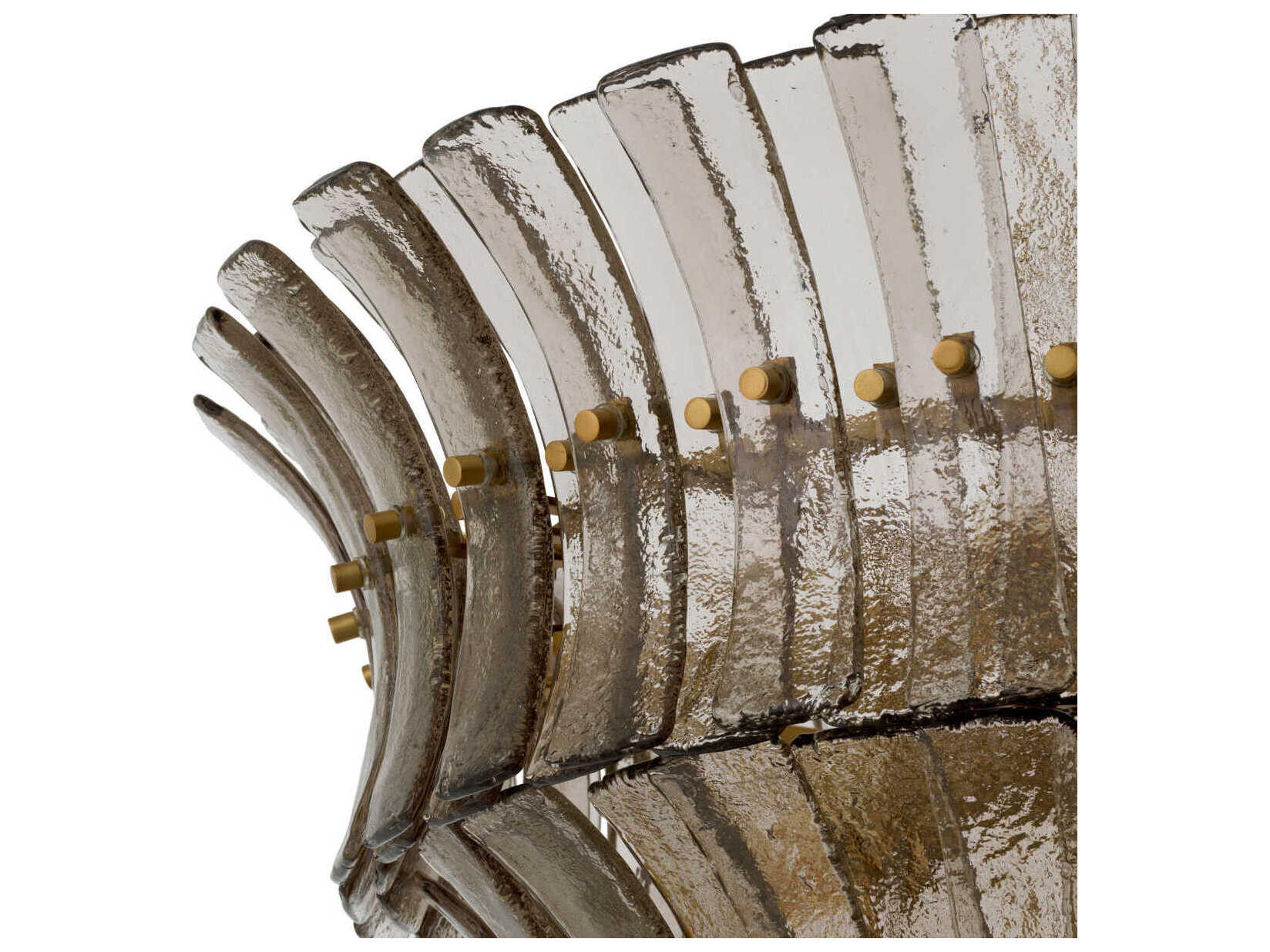 Eichholtz Toscano Smoke Glass Chandelier