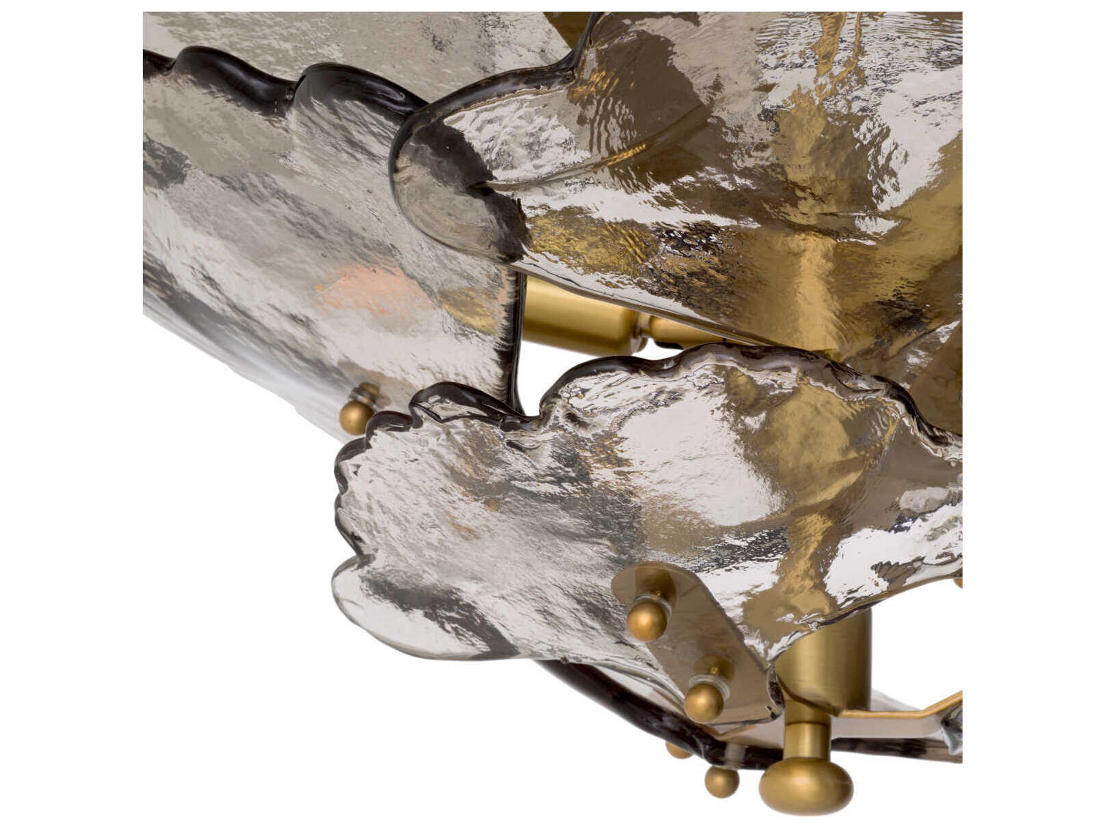 Eichholtz Florina Smoke Glass Chandelier