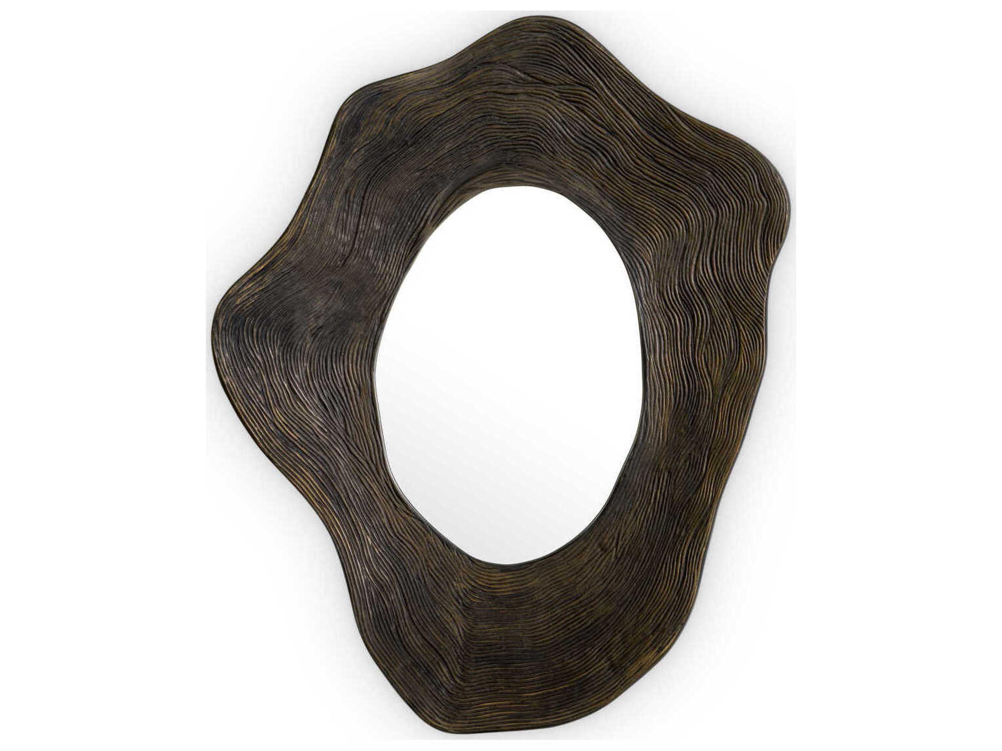 Pavona Wall Mirror Bronze Finish