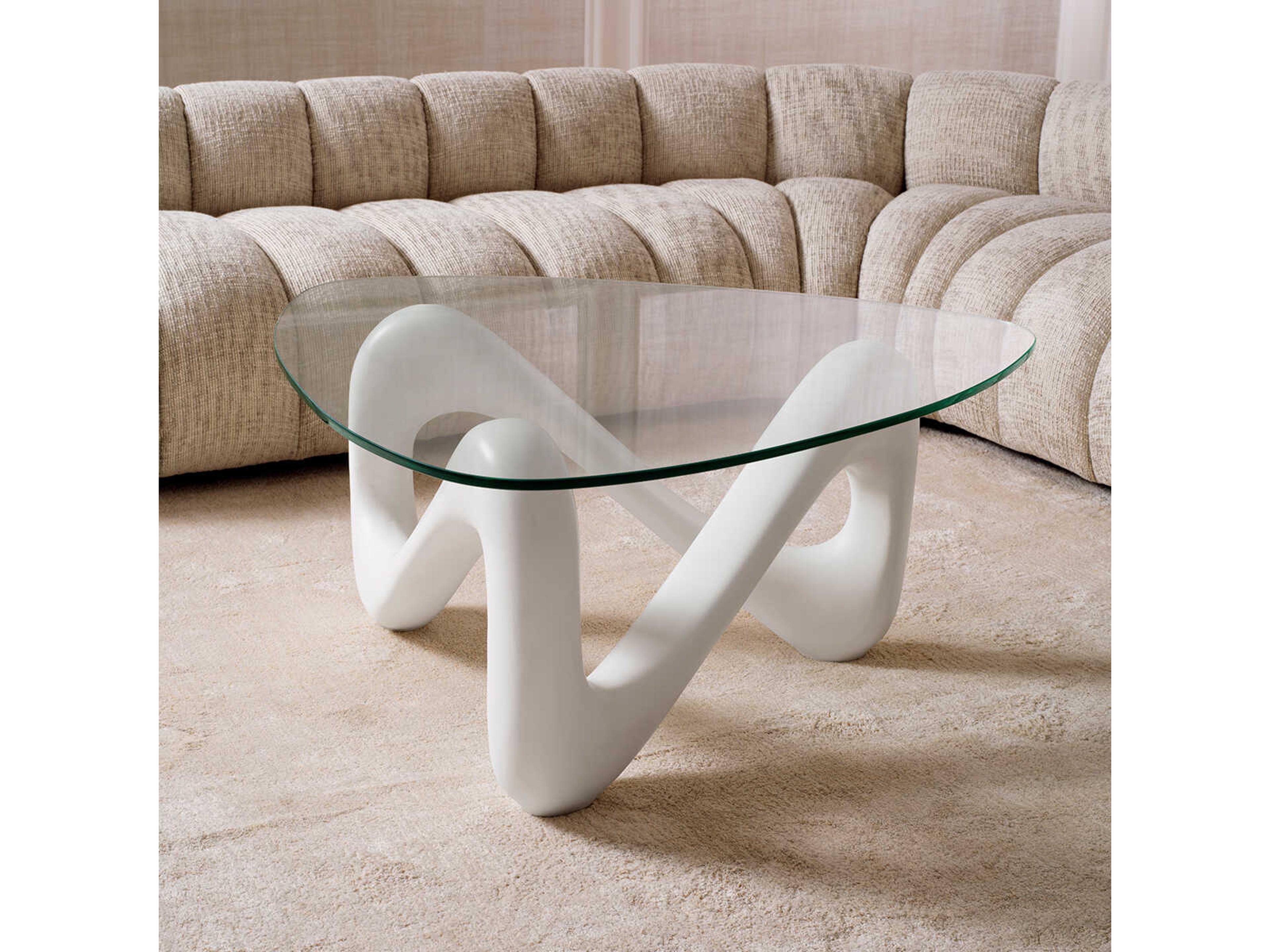 Eichholtz Aventura Off White Concrete Look Coffee Table