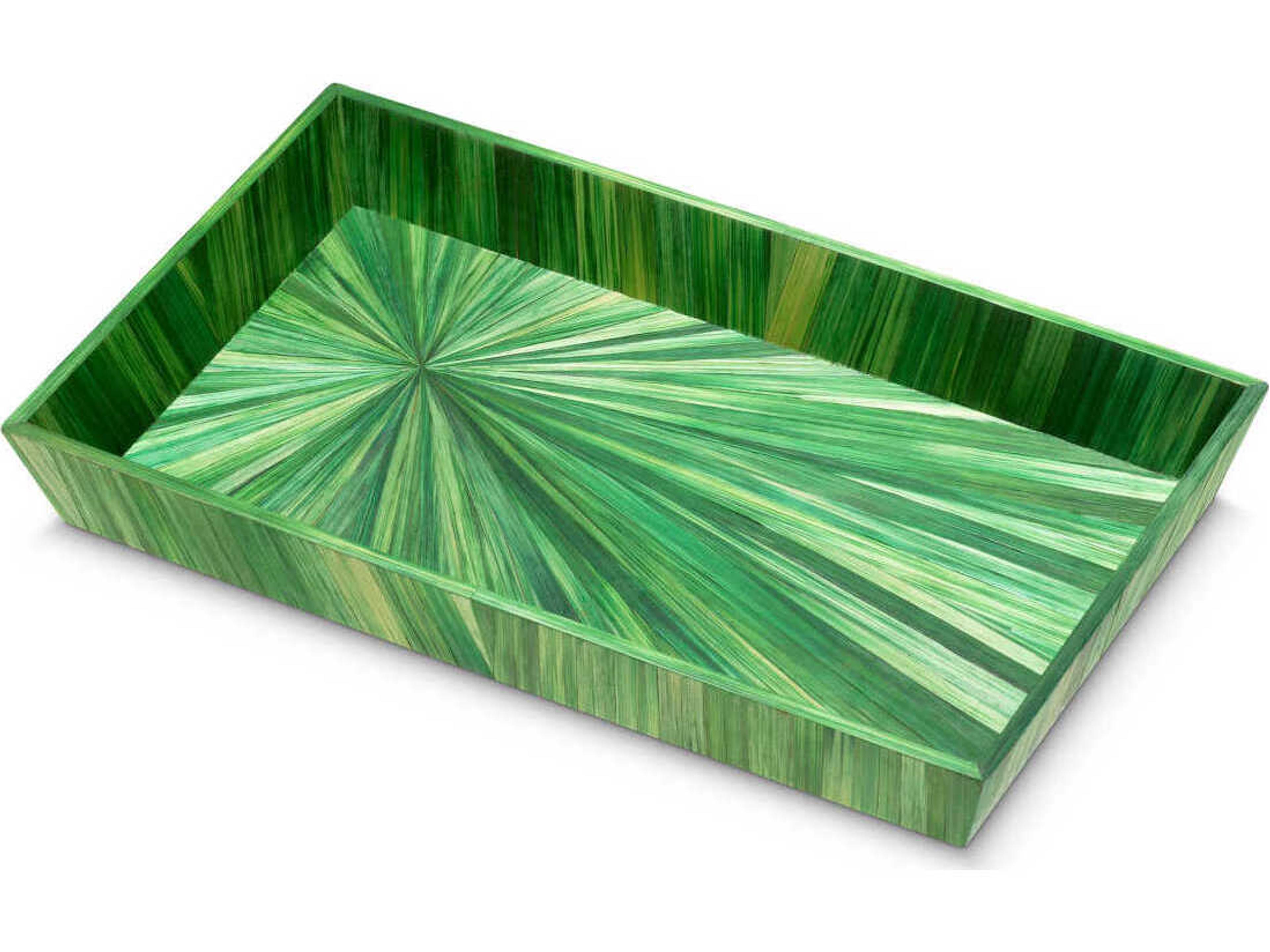Eichholtz Harvard S Straw Marquetry Green Desk Tray