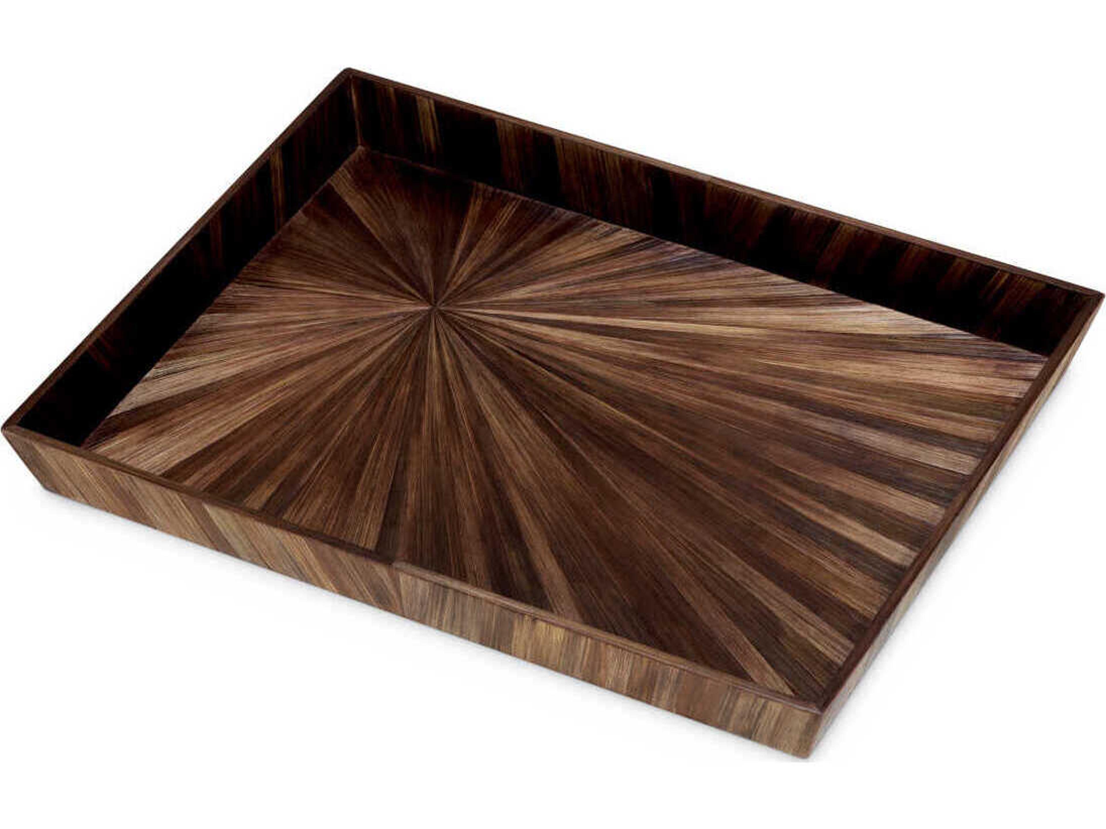 Eichholtz Harvard L Straw Marquetry Brown Desk Tray