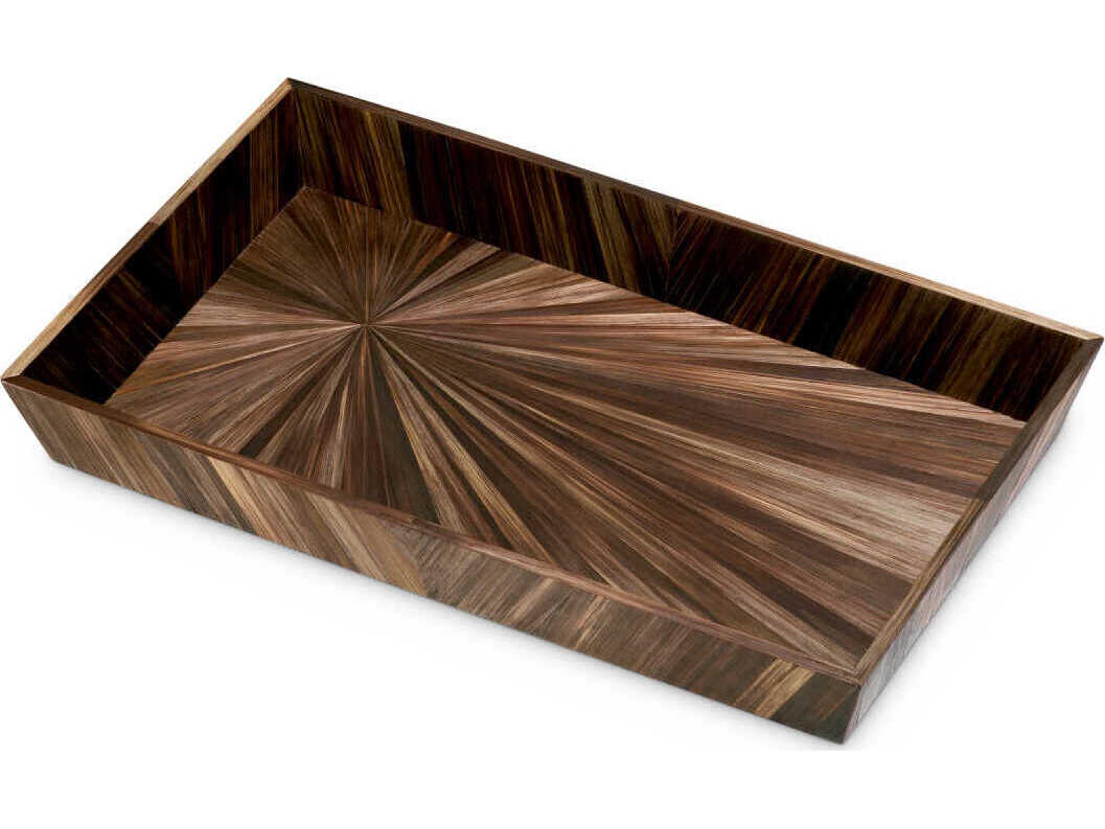 Eichholtz Harvard S Straw Marquetry Brown Desk Tray