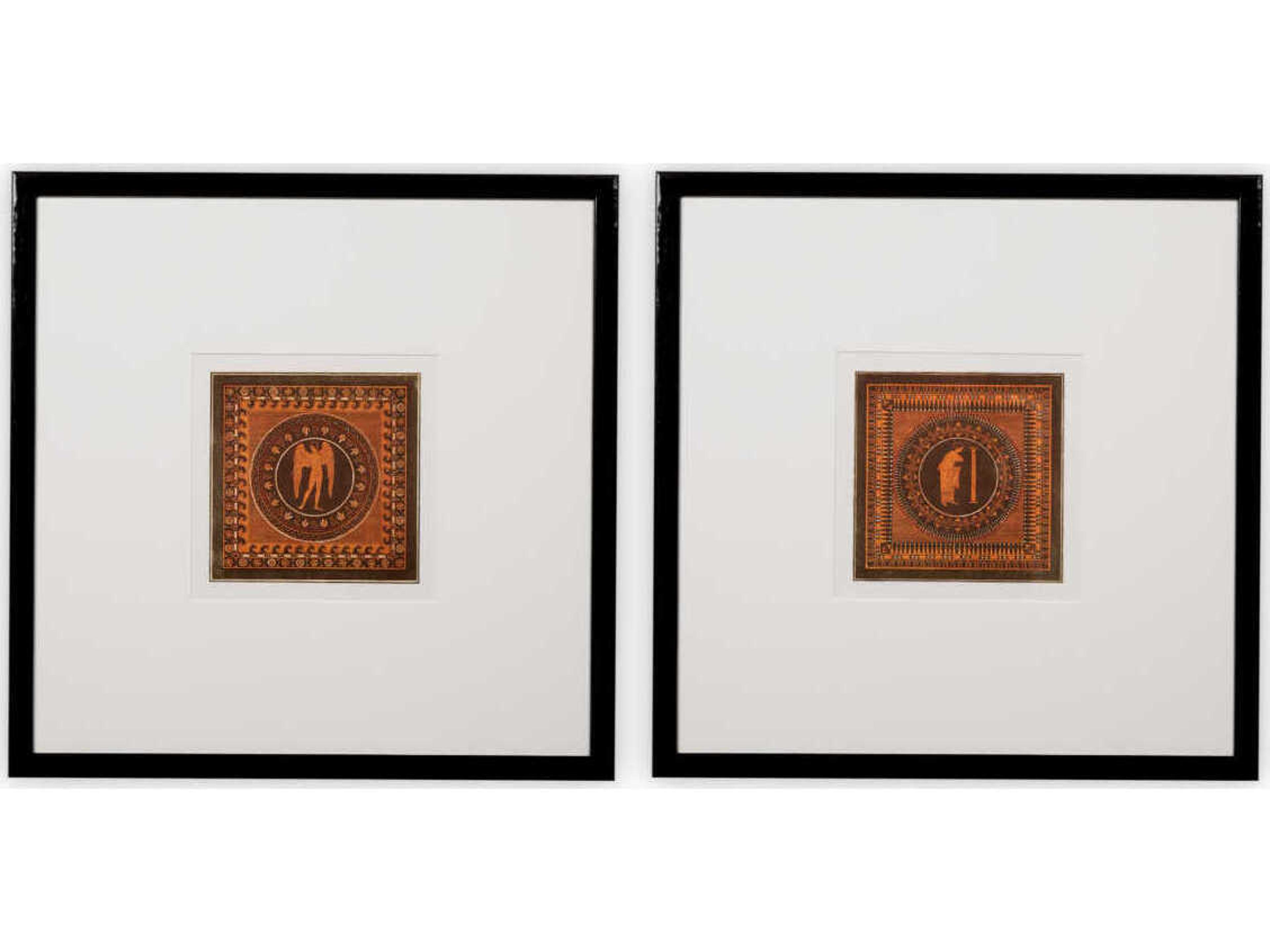 By Set of 2 Print Antique Vases Sir William Hamilton