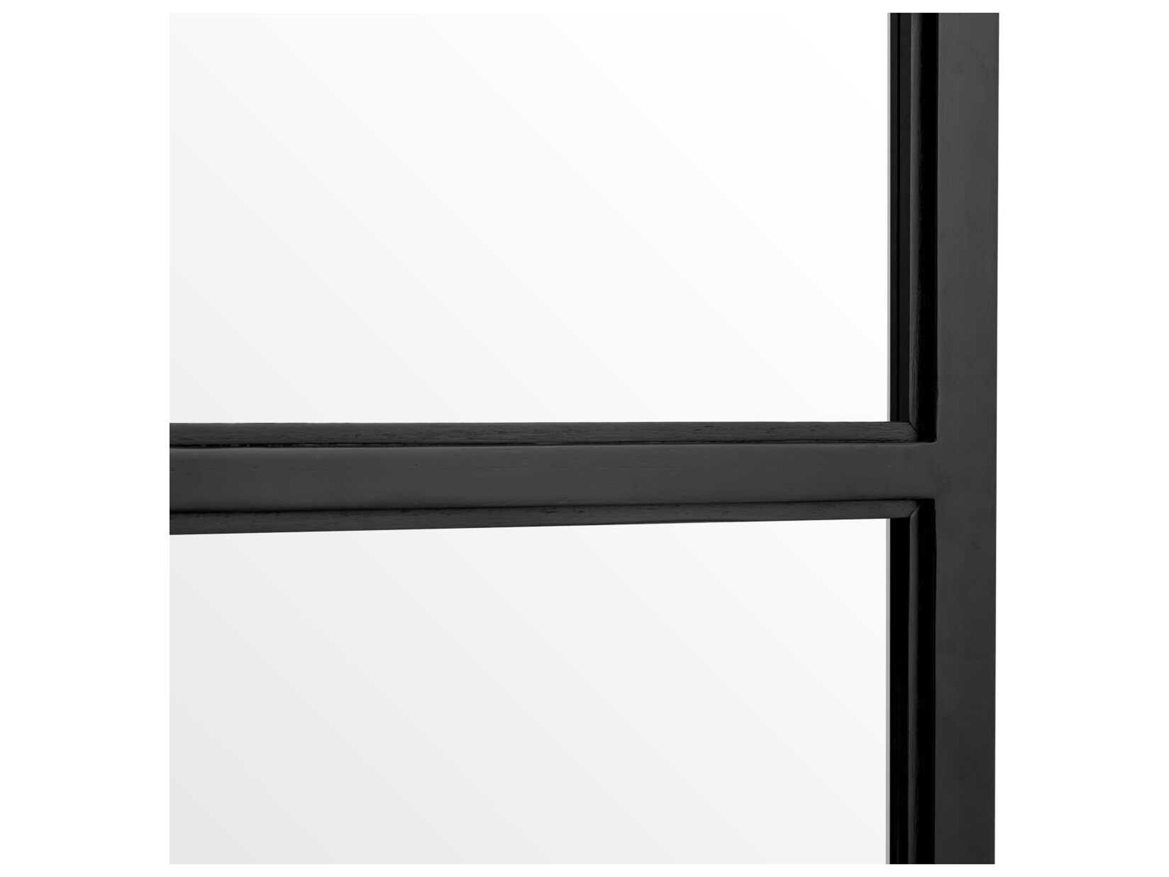 Eichholtz Screen Jacques Classic Black Antique Mirror Glass Folding