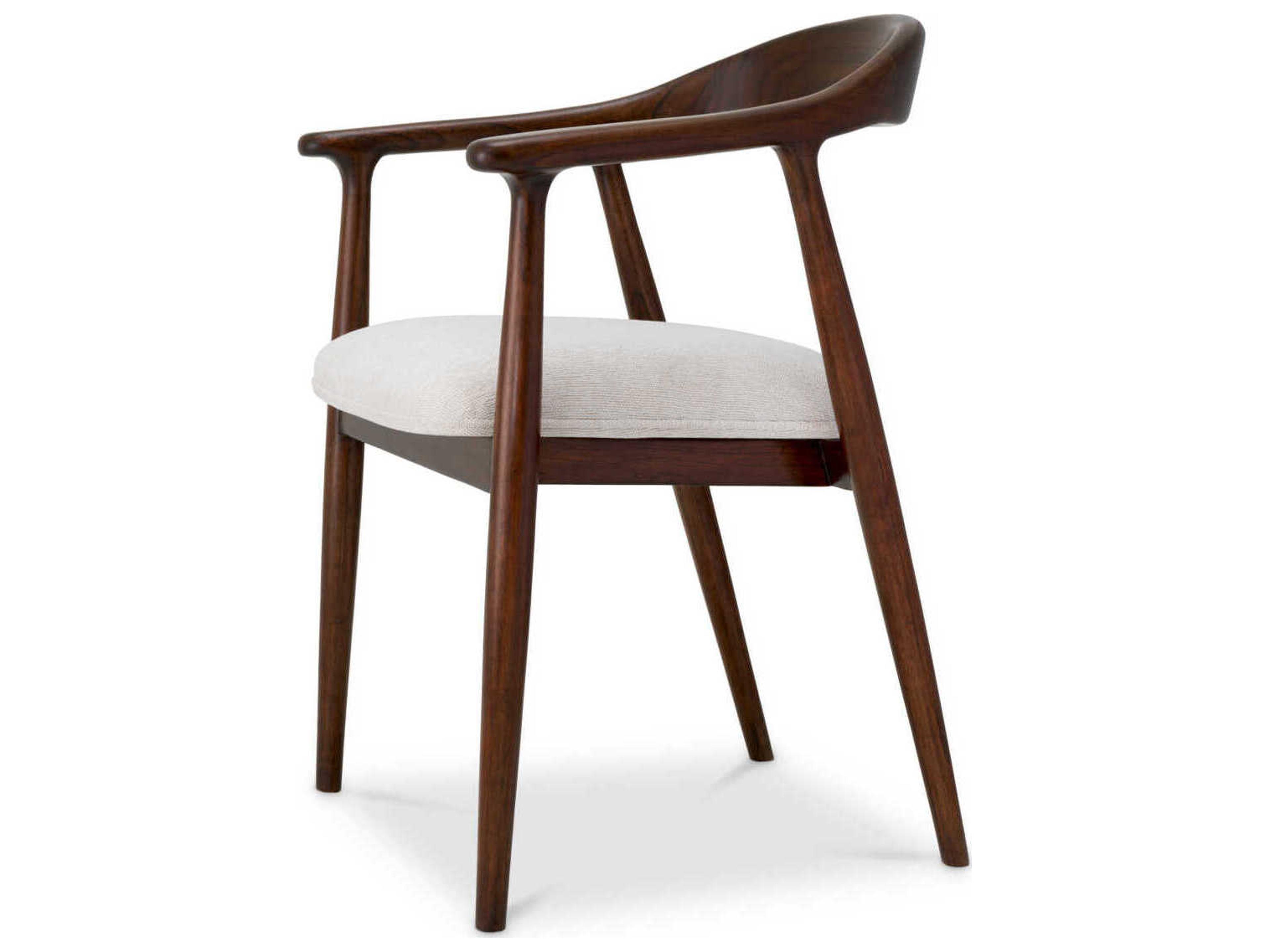 Eichholtz Beale Classic Brown Sentier Cream Dining Chair