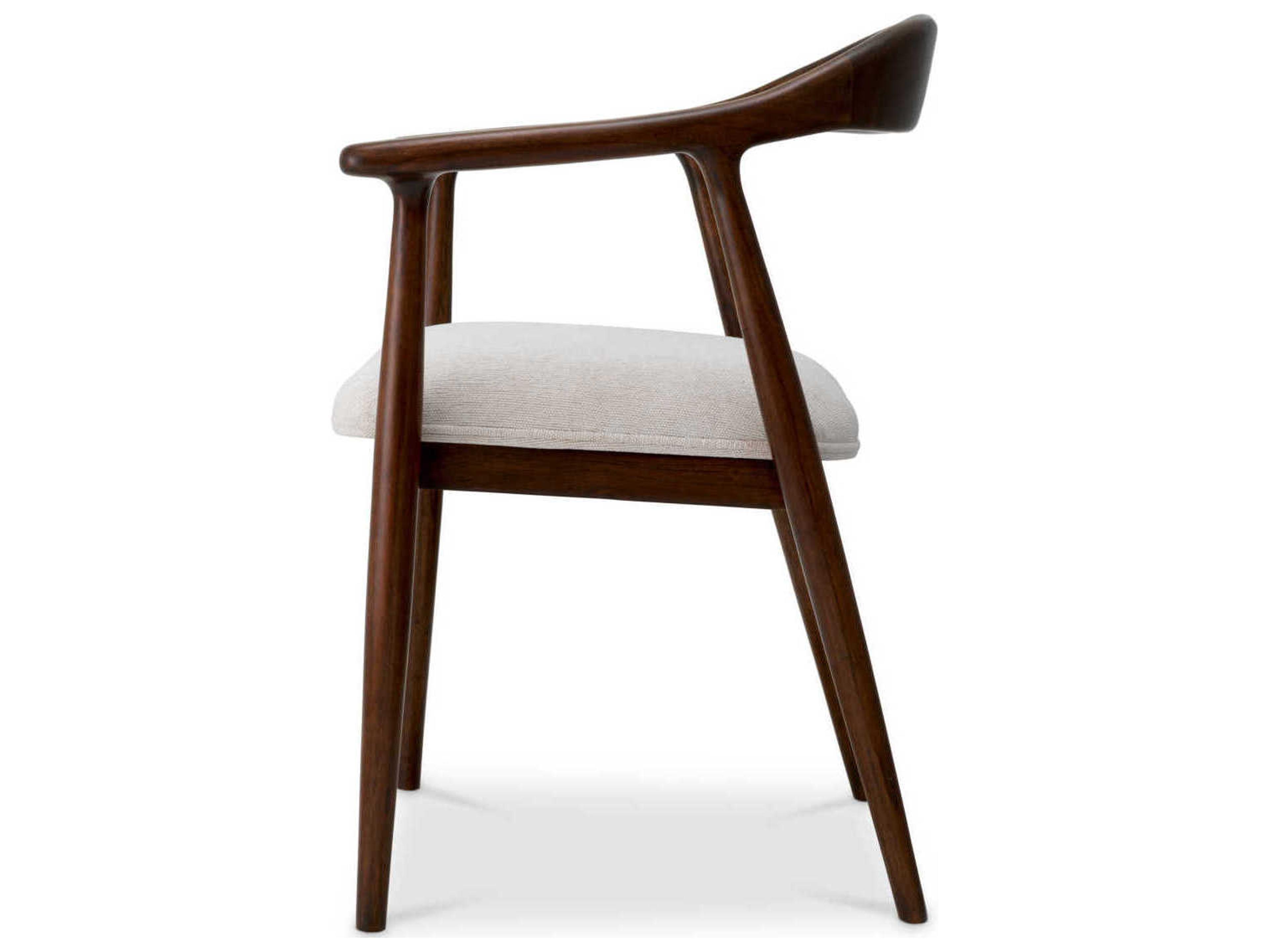 Eichholtz Beale Classic Brown Sentier Cream Dining Chair