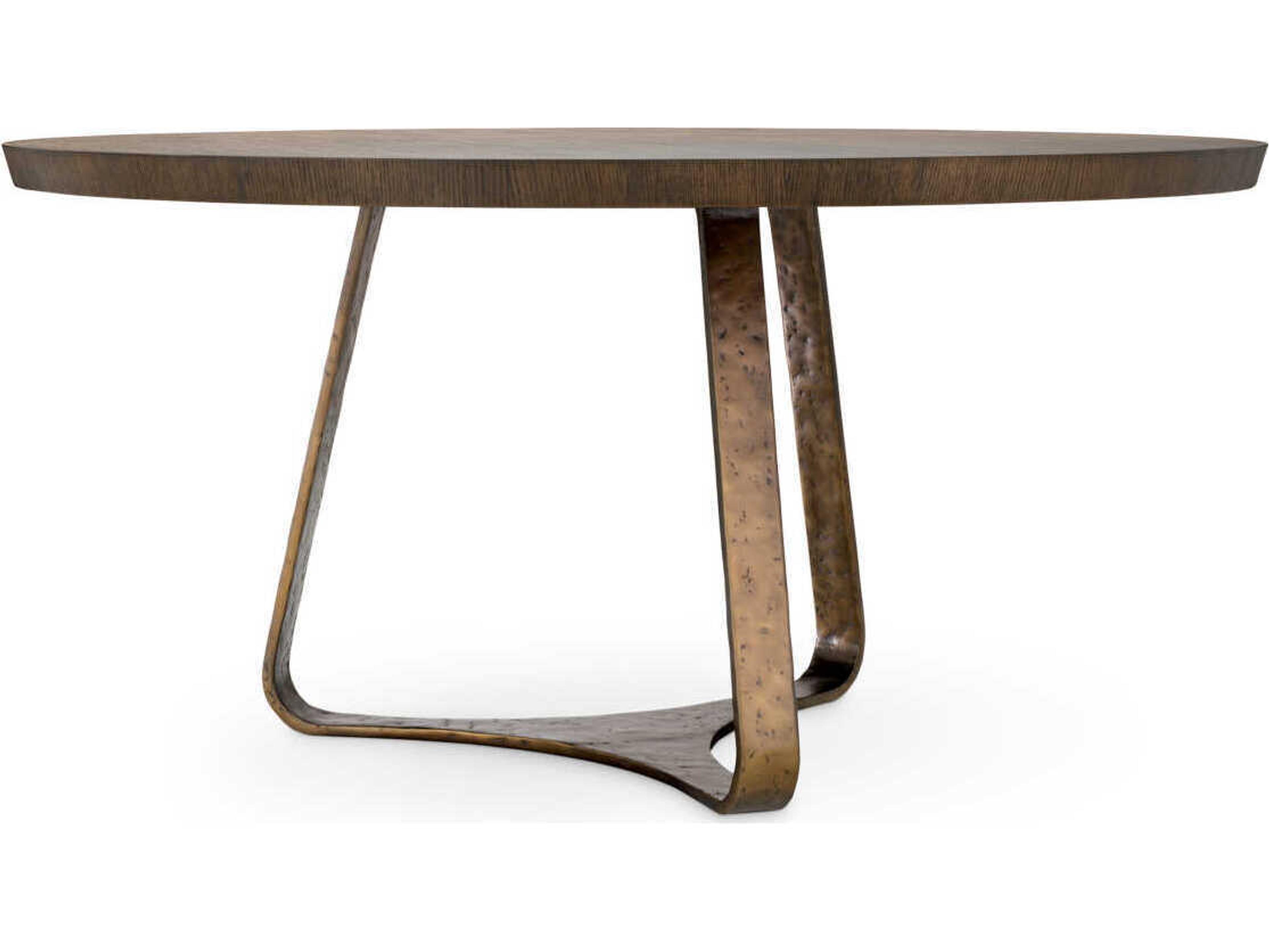 Eichholtz Cambronne Mocha Oak Veneer Dining Table