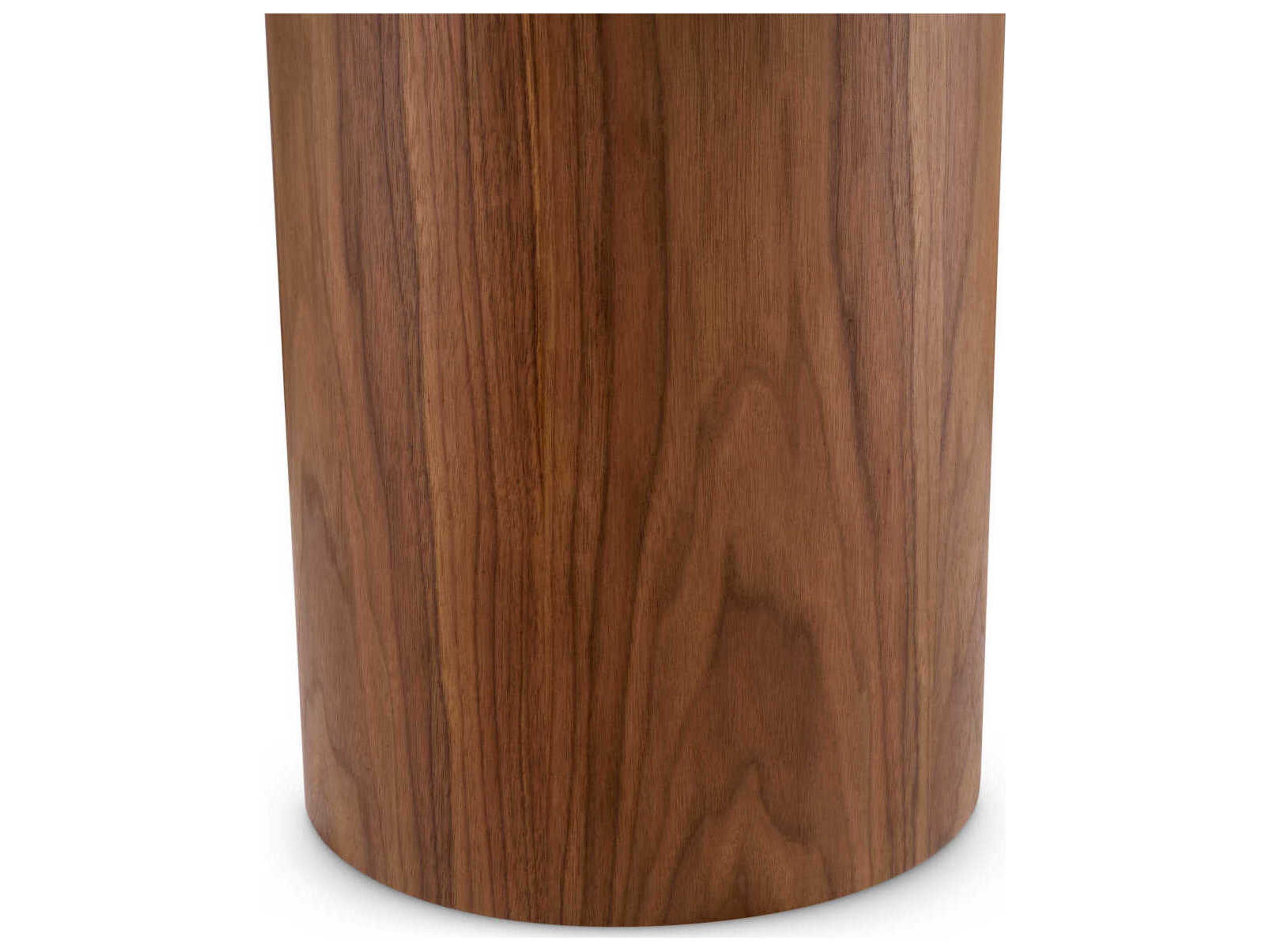 Eichholtz Presedio Walnut Veneer Biano Lilac Marble Top Side Table