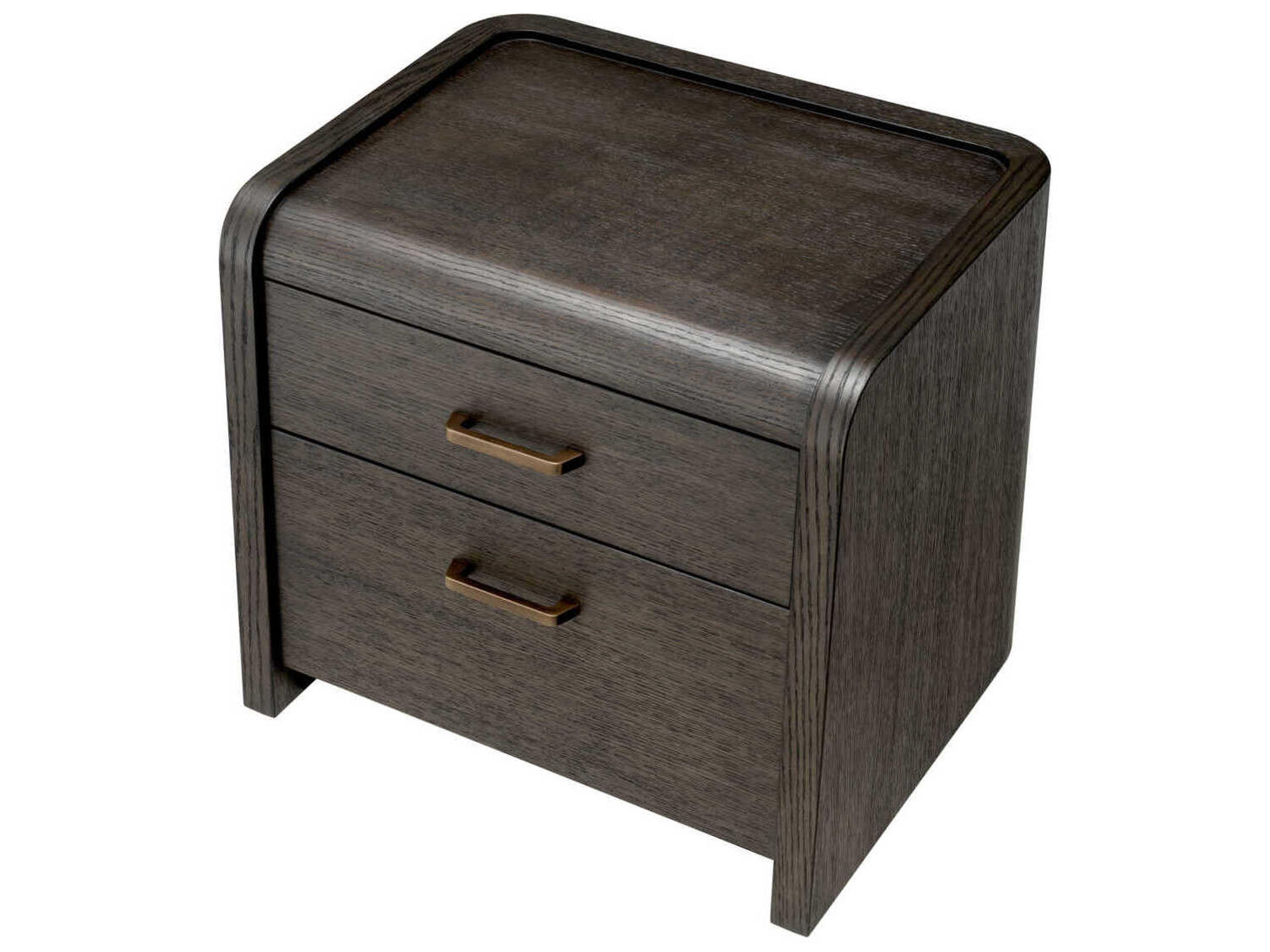 Eichholtz Joane Mocha Oak Oak Veneer Nightstand