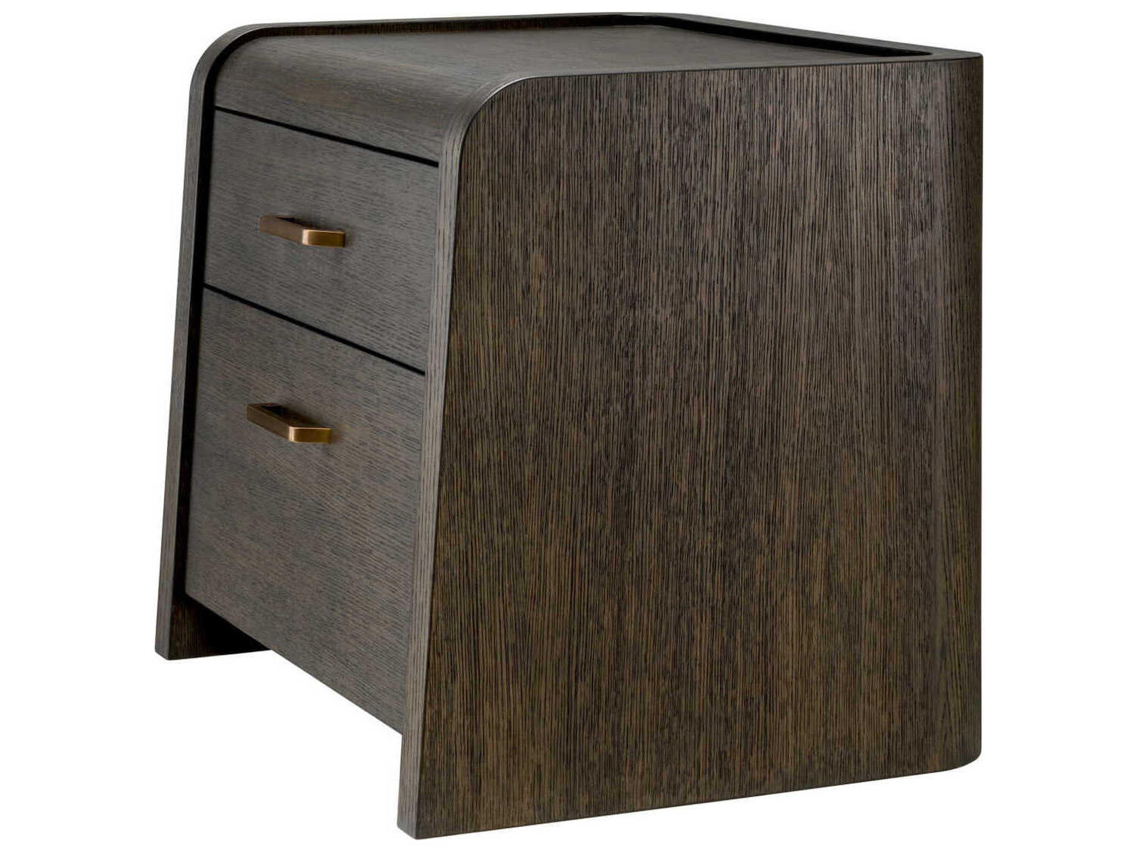 Eichholtz Joane Mocha Oak Oak Veneer Nightstand