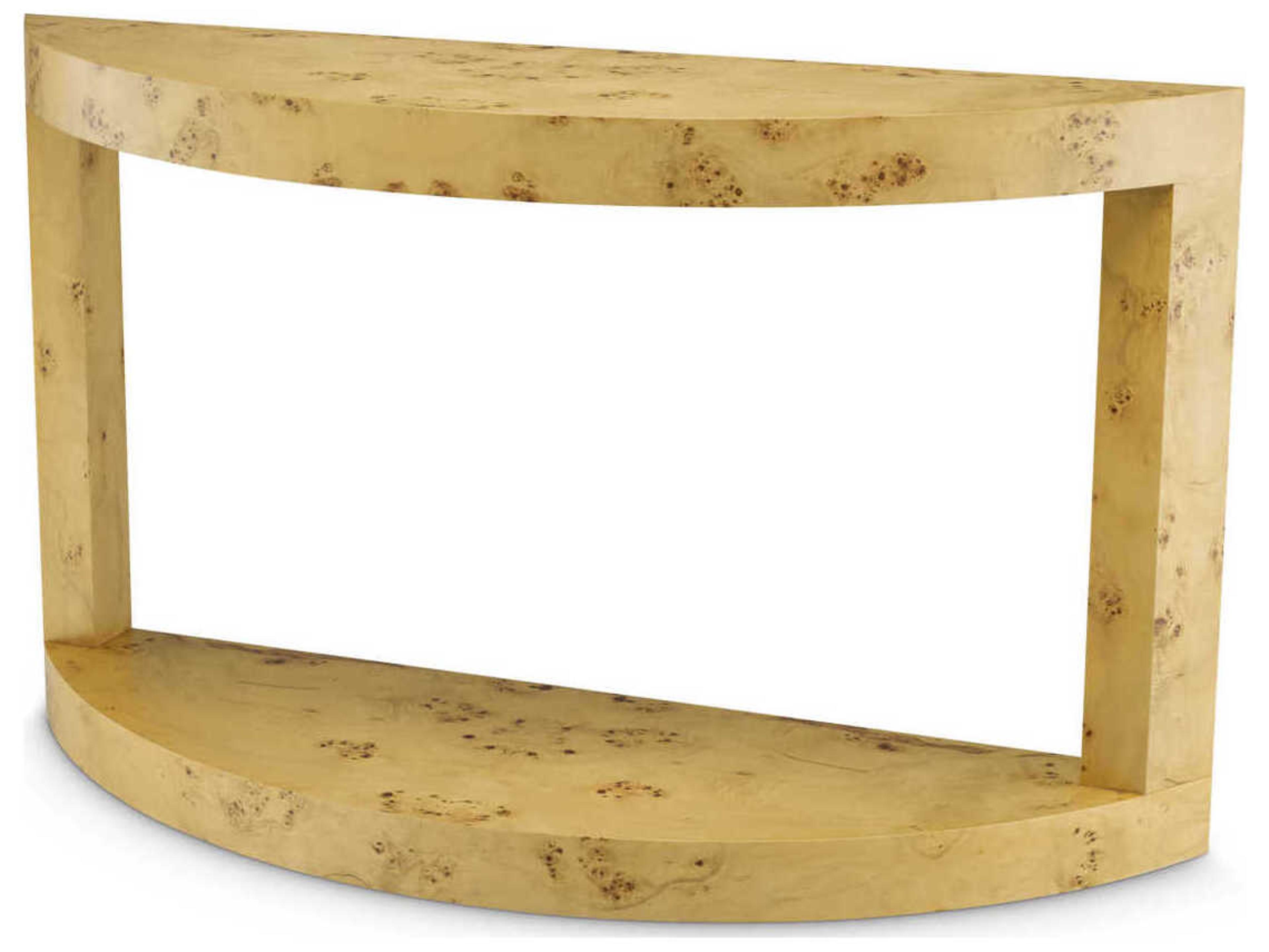 Raphael Mappa Burl Veneer Console Table
