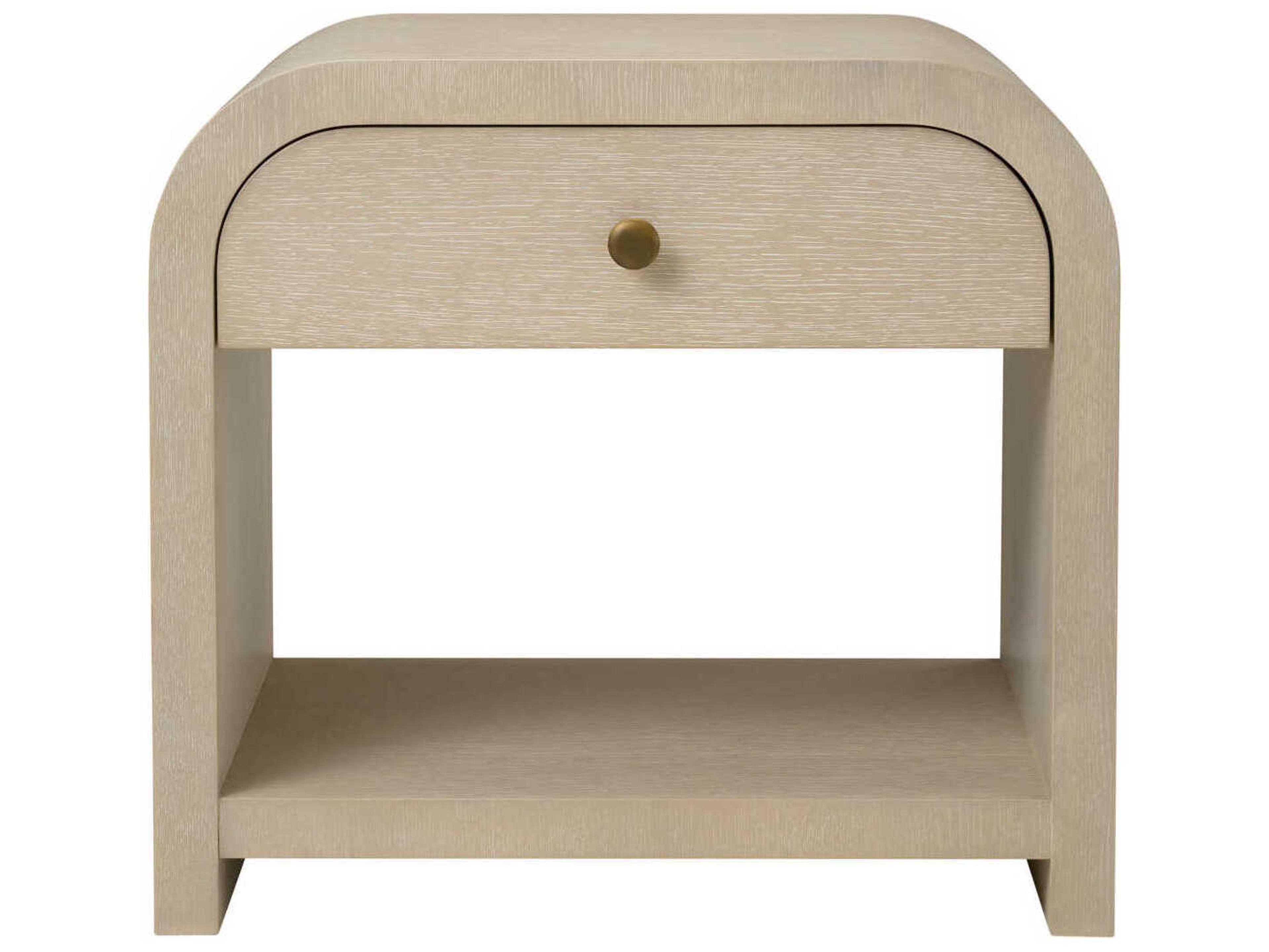 Eichholtz Rhodes Washed Oak Veneer Nightstand