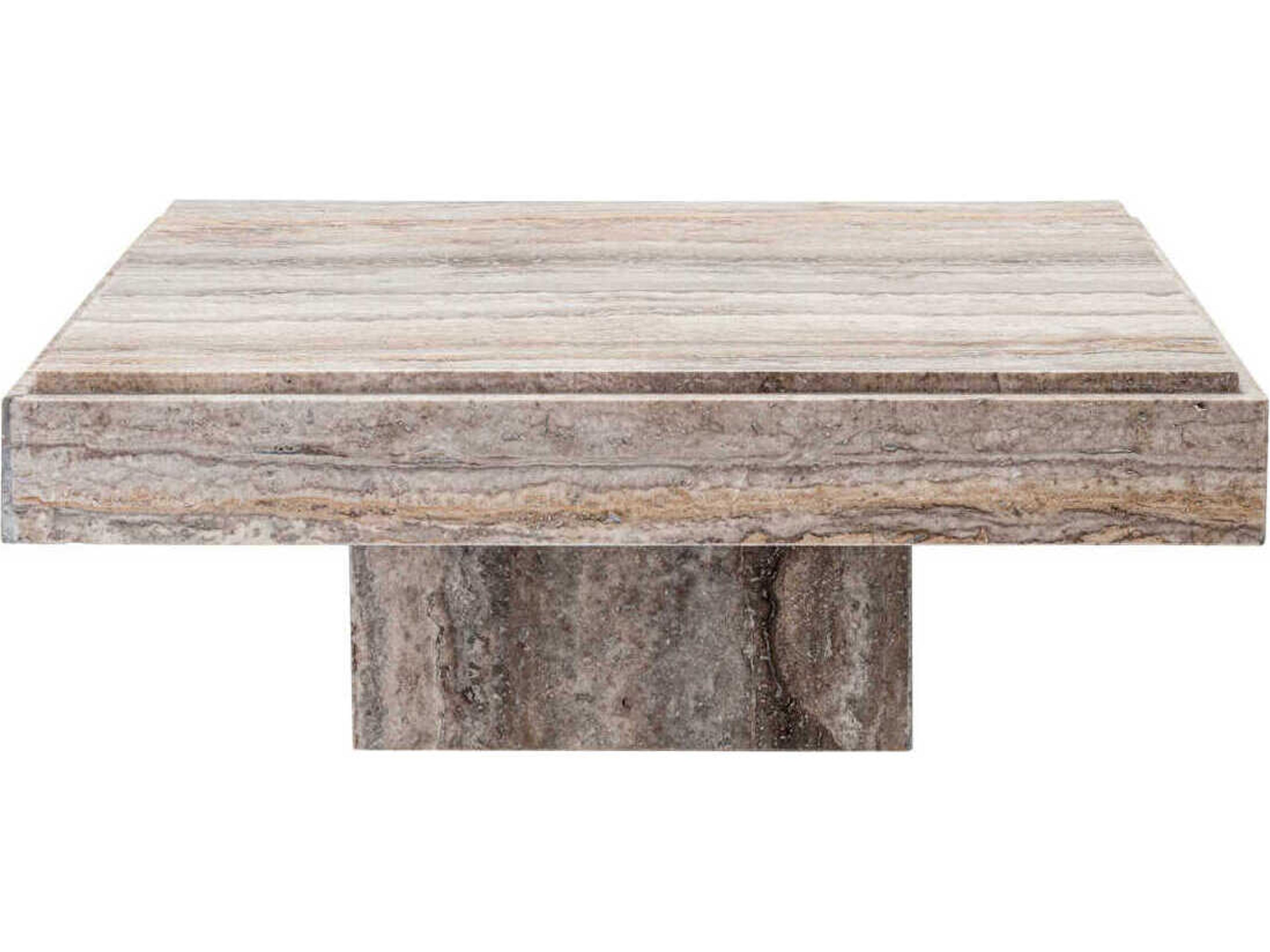 Eichholtz Sartoria Silver Travertine Coffee Table