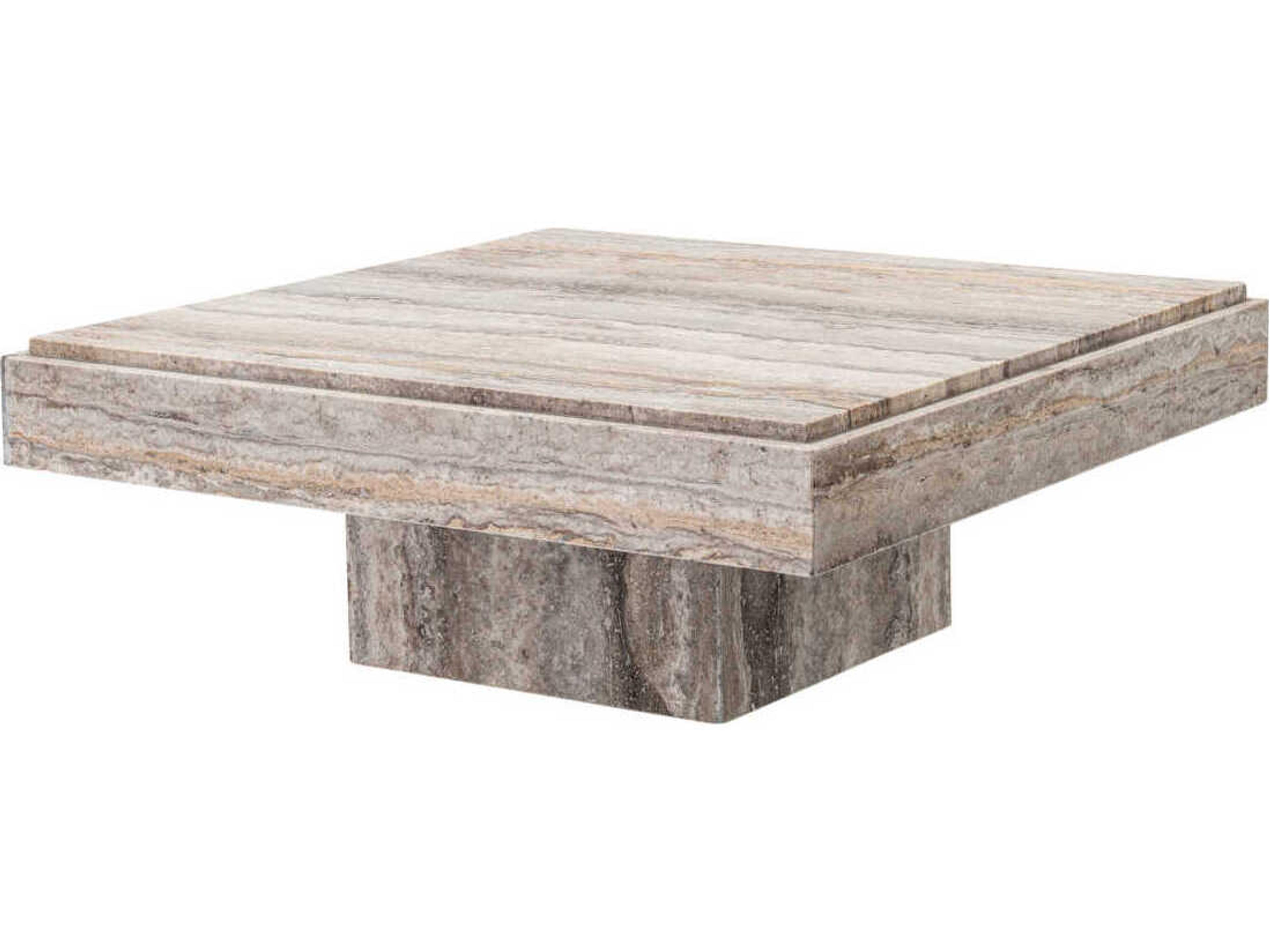 Eichholtz Sartoria Silver Travertine Coffee Table