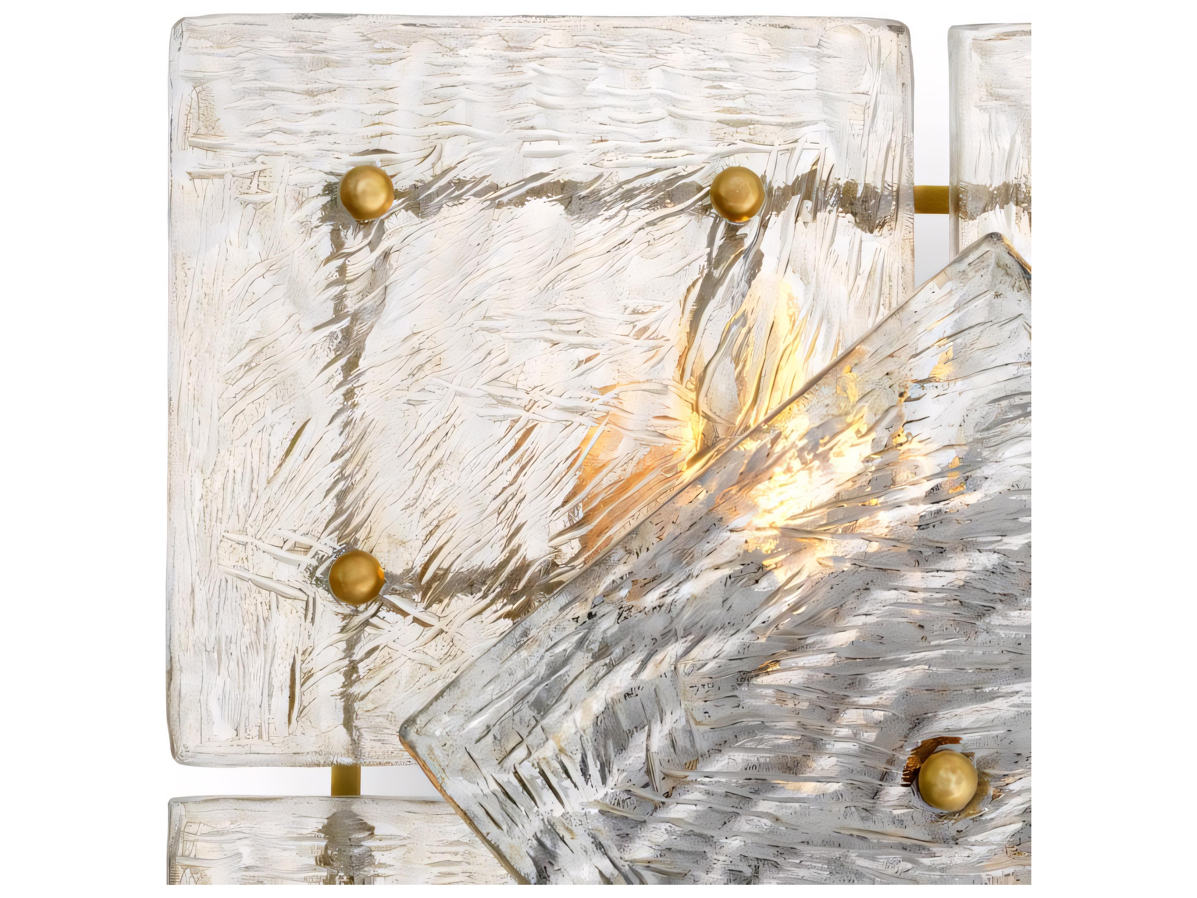 Eichholtz Vintage Brass X Handmade Glass Wall Sconce