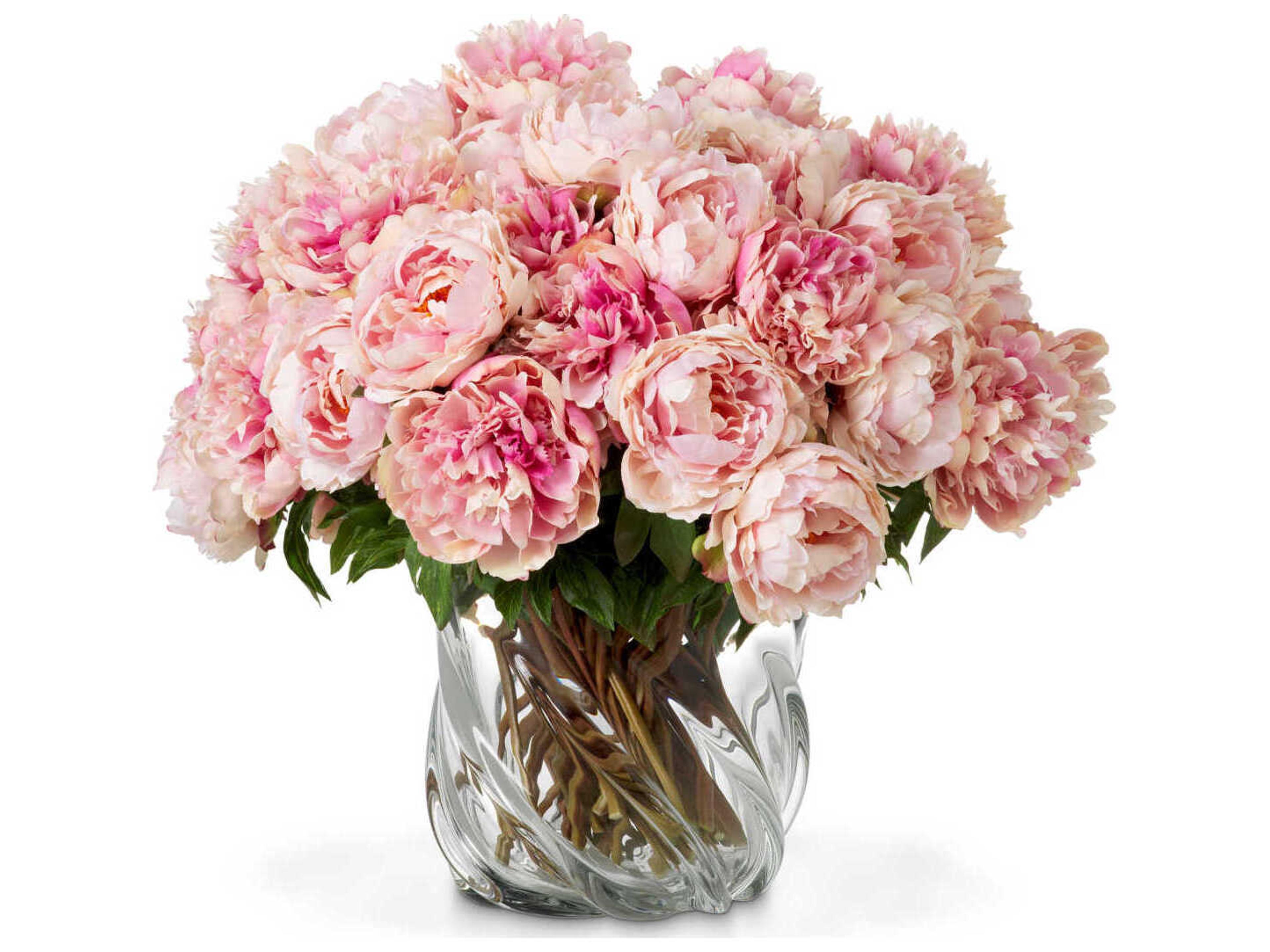 Peonies Of Pink Tones Real Touch Pcs/2 Varieties Bouquet