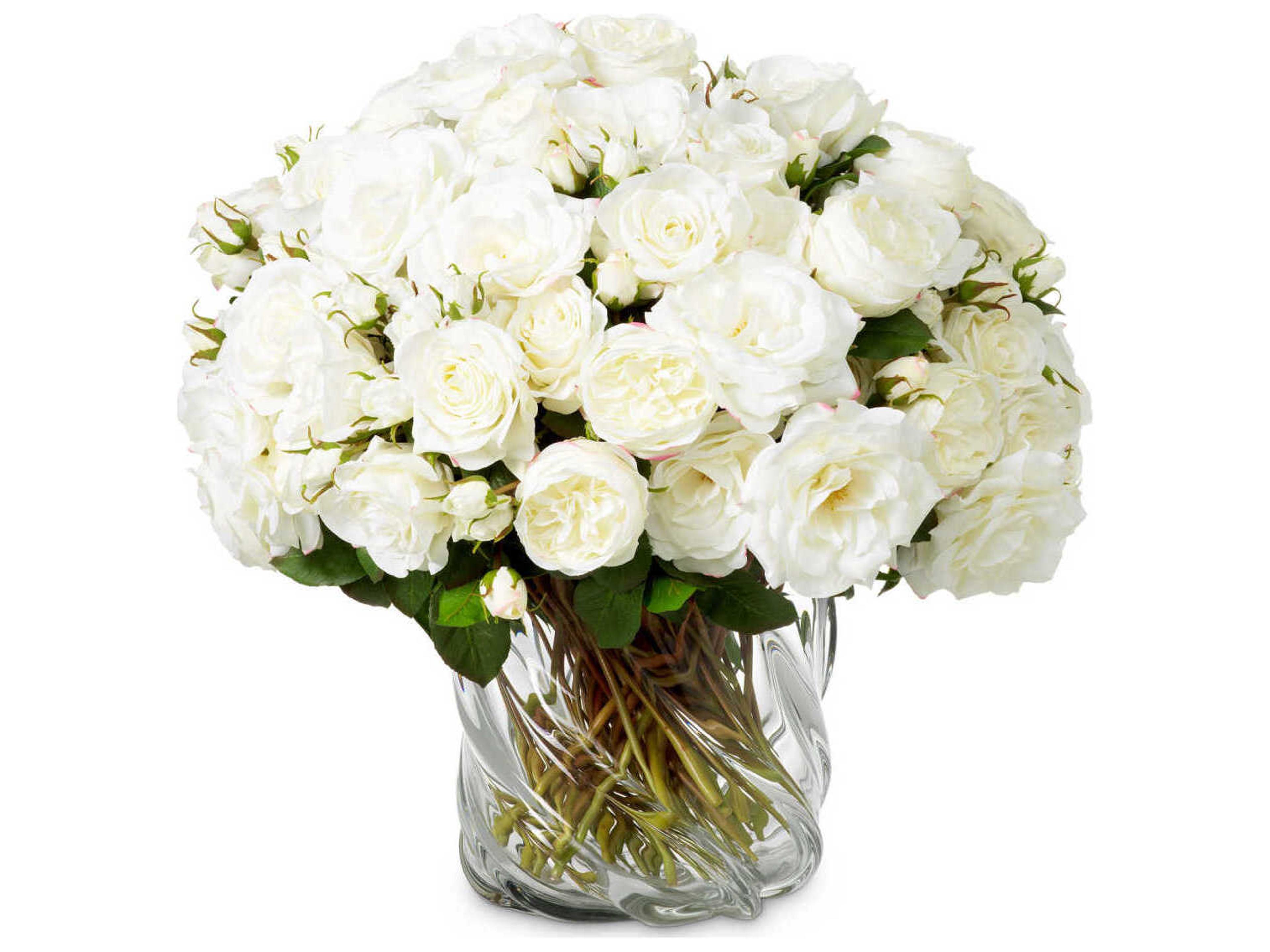 Roses Of Three Tone White Real Touch Pcs/3 Varieties Bouquet