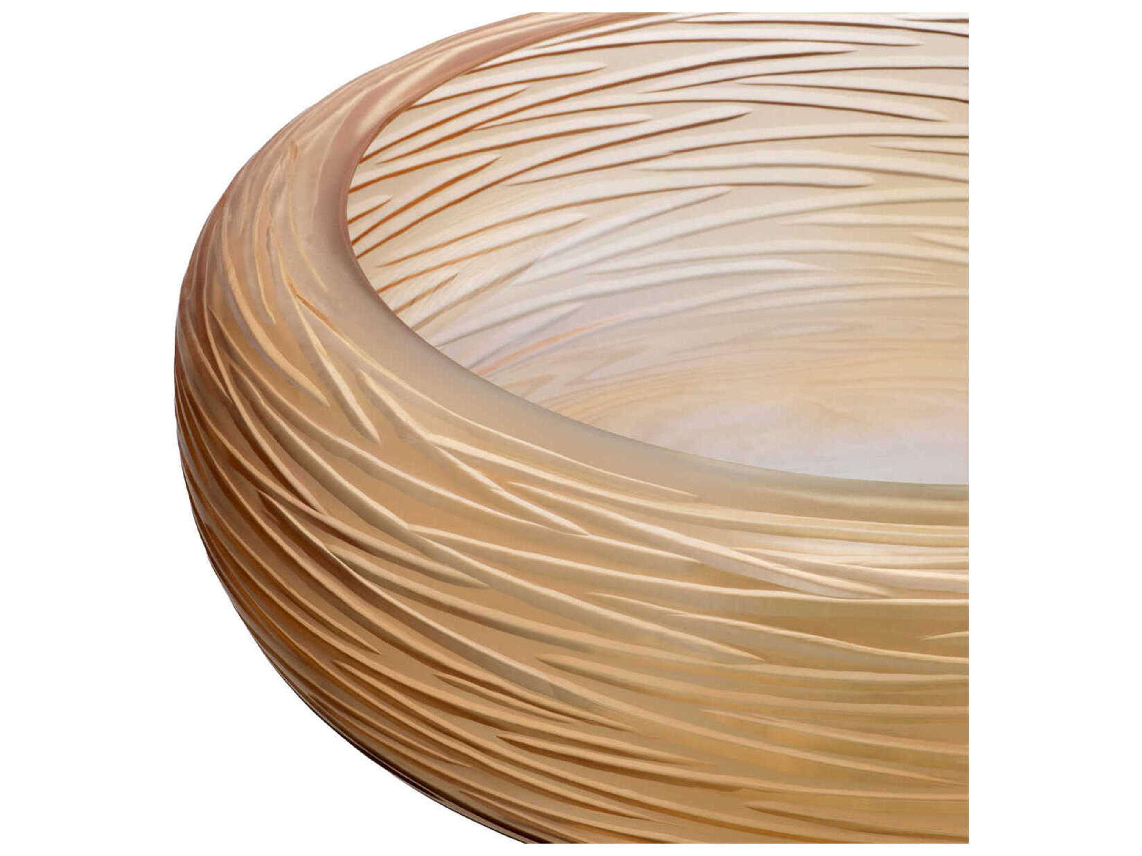 Eichholtz Alessio Peach Glass Bowl