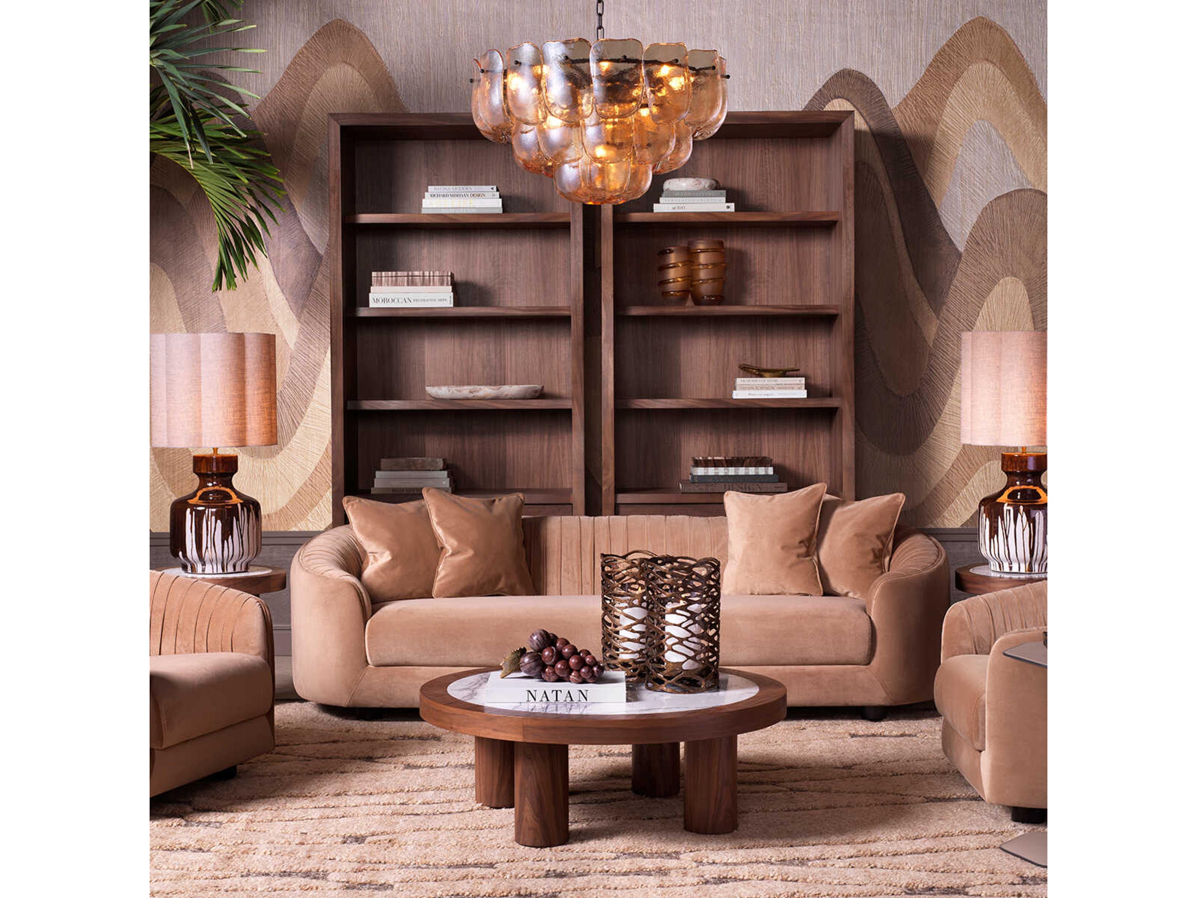 Eichholtz Eliano L Frosted Amber Vase