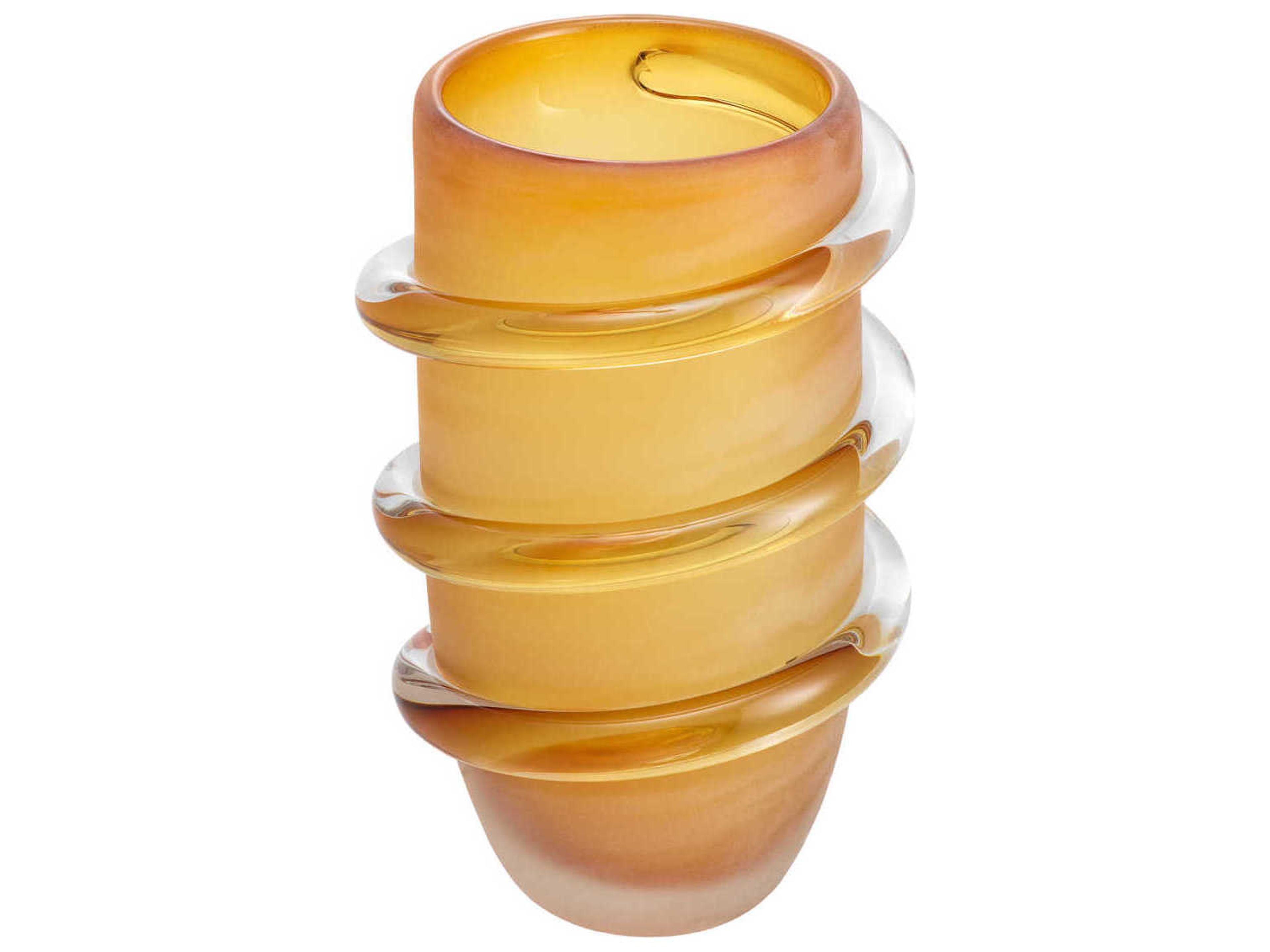 Eichholtz Eliano S Frosted Amber Vase