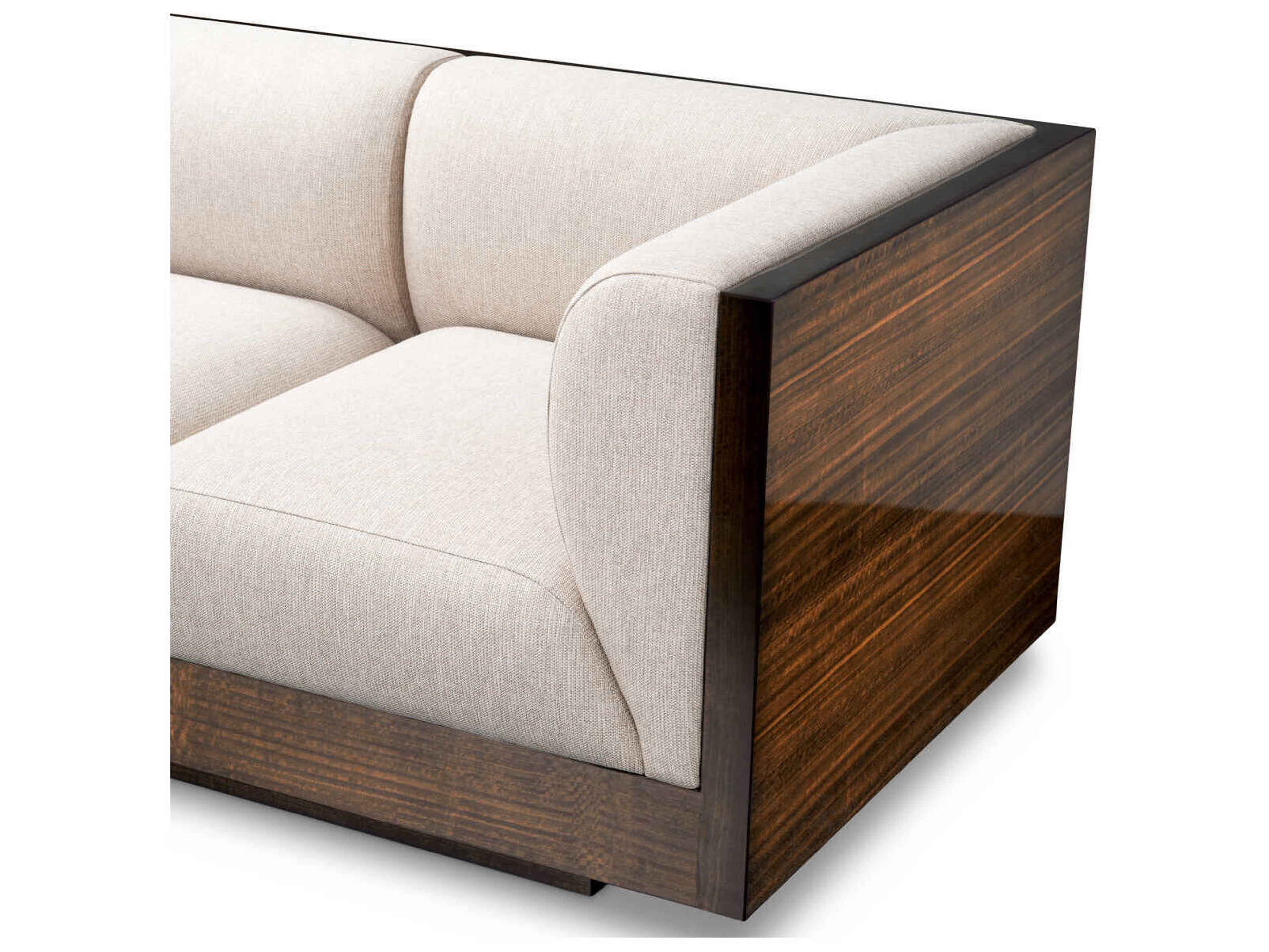Eichholtz Sebastian Eucalyptus Veneer Loki Natural Sofa