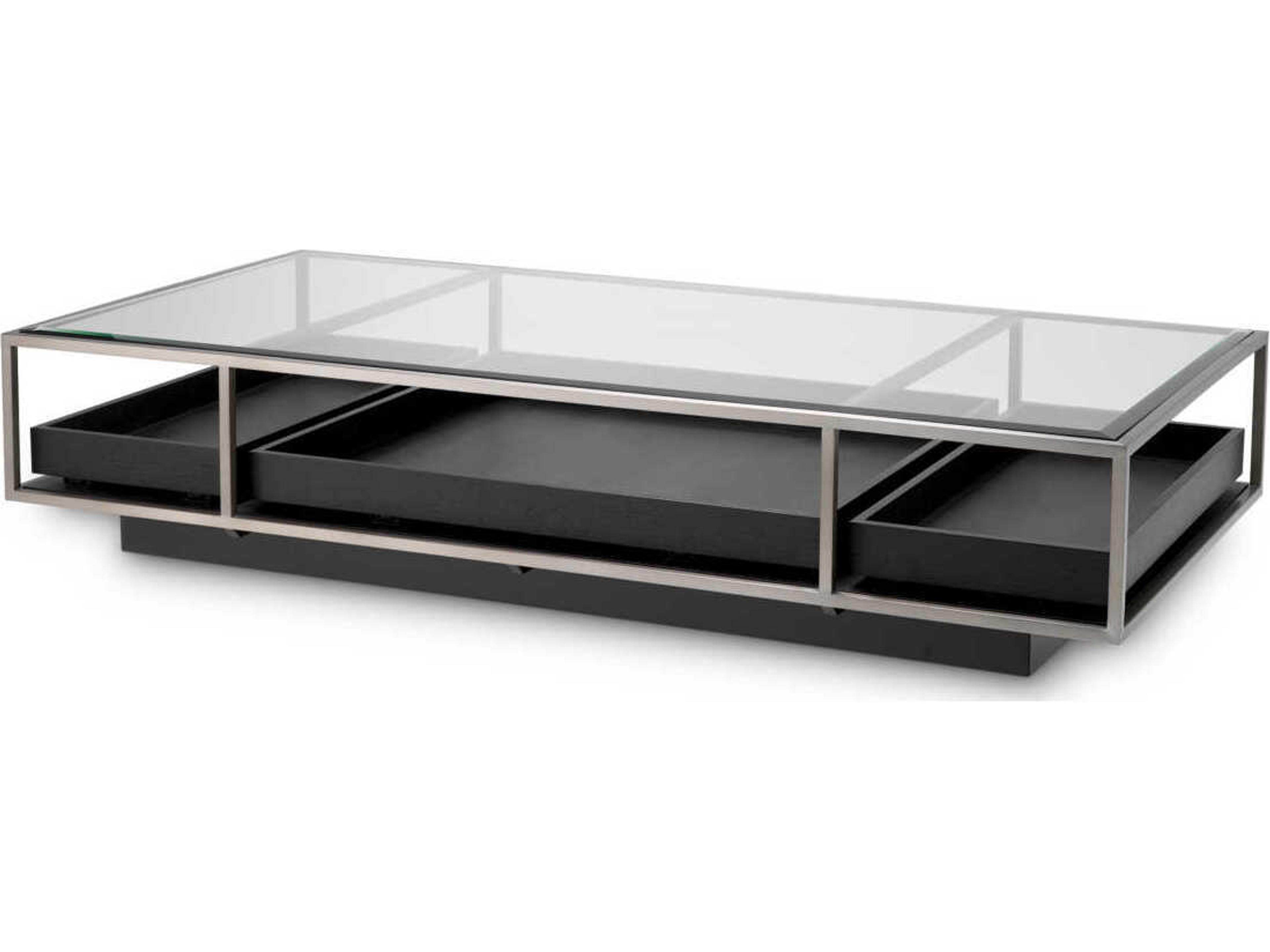 Eichholtz Roxton Brushed Steel Coffee Table