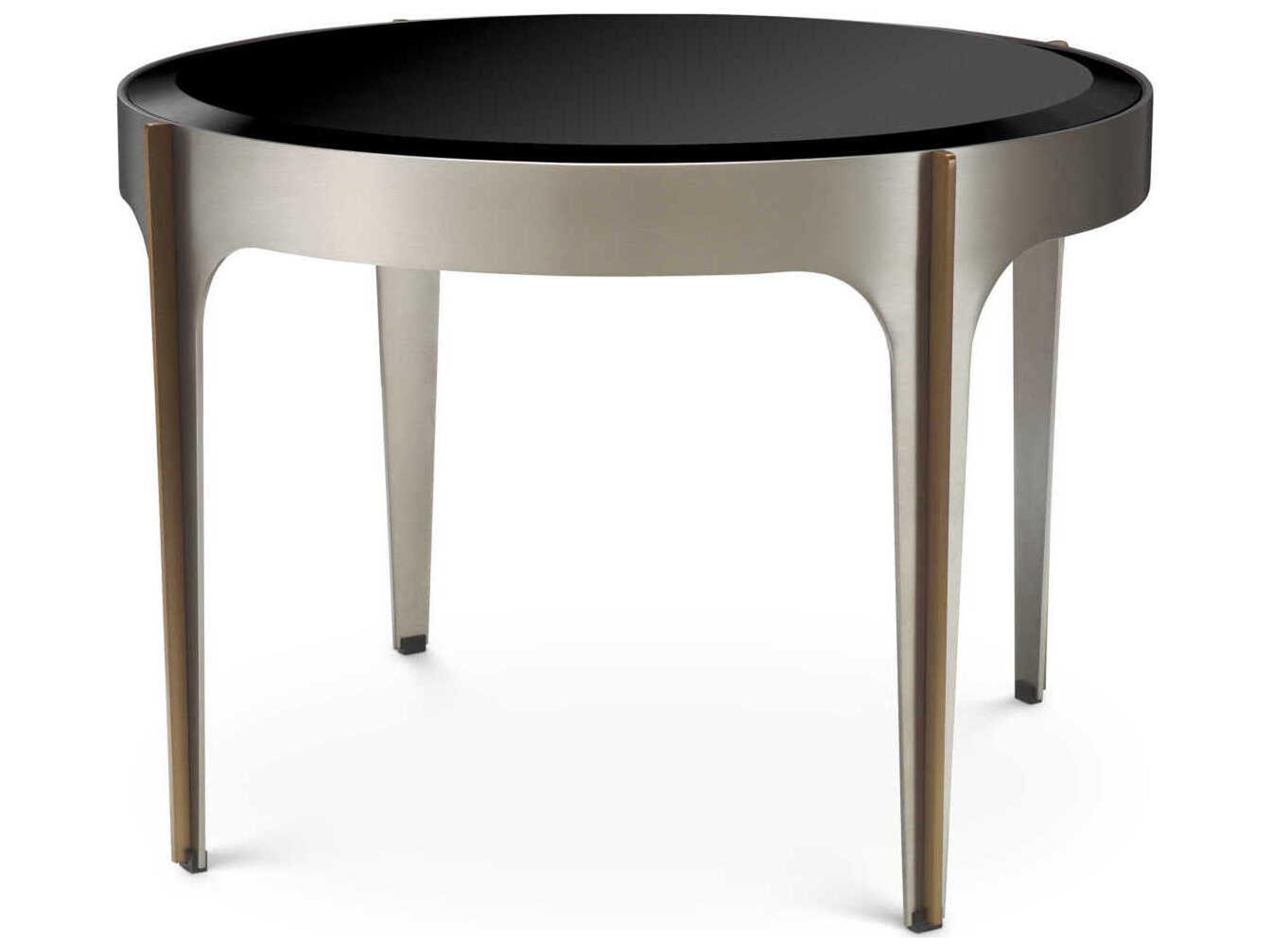 Artemisa Brushed Steel Side Table