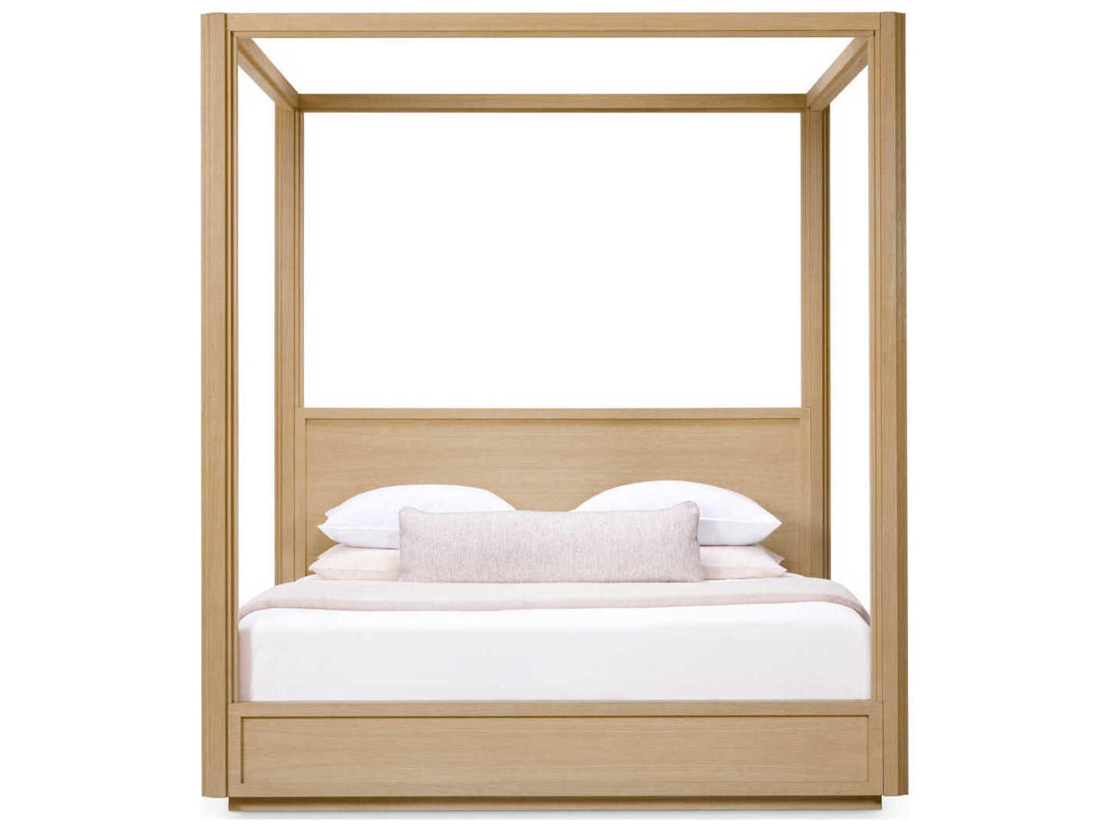 Eichholtz Bed Tribeca King Natural Oak Veneer Size Canopy