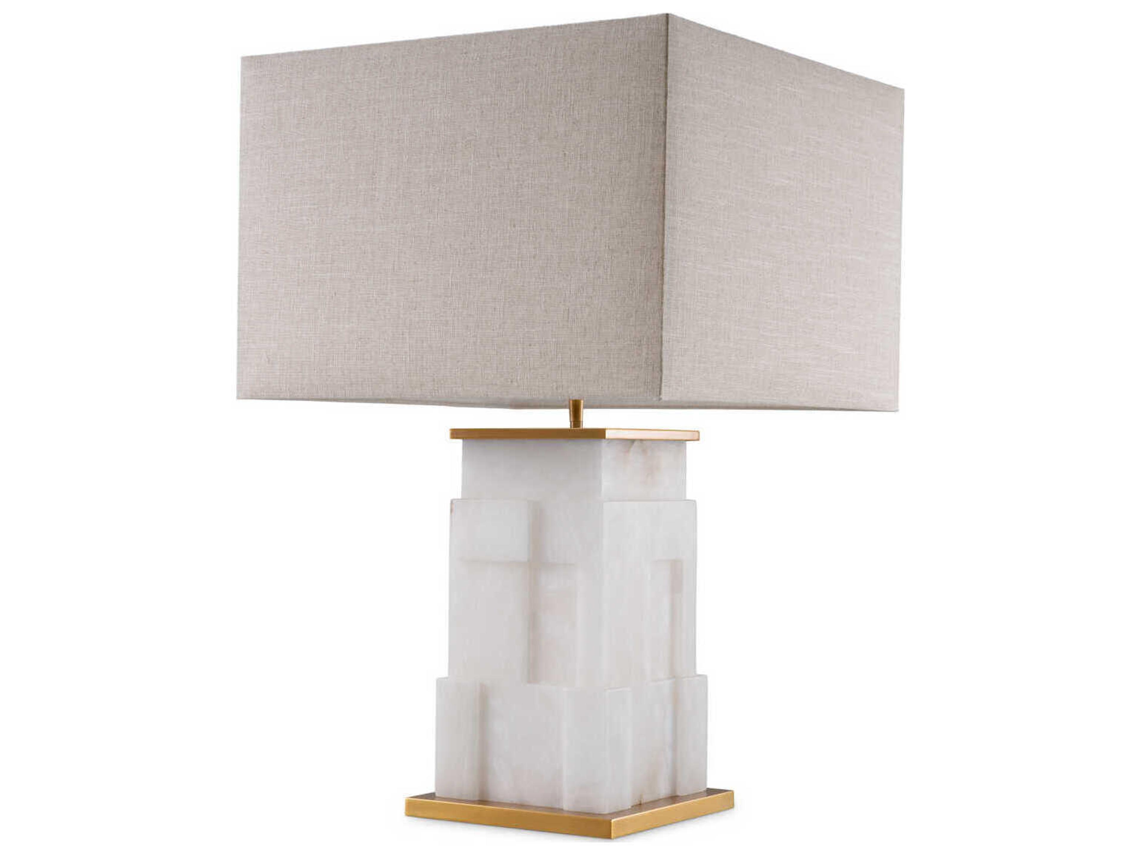 Eichholtz Fabiano Alabaster Incl Shade Table Lamp