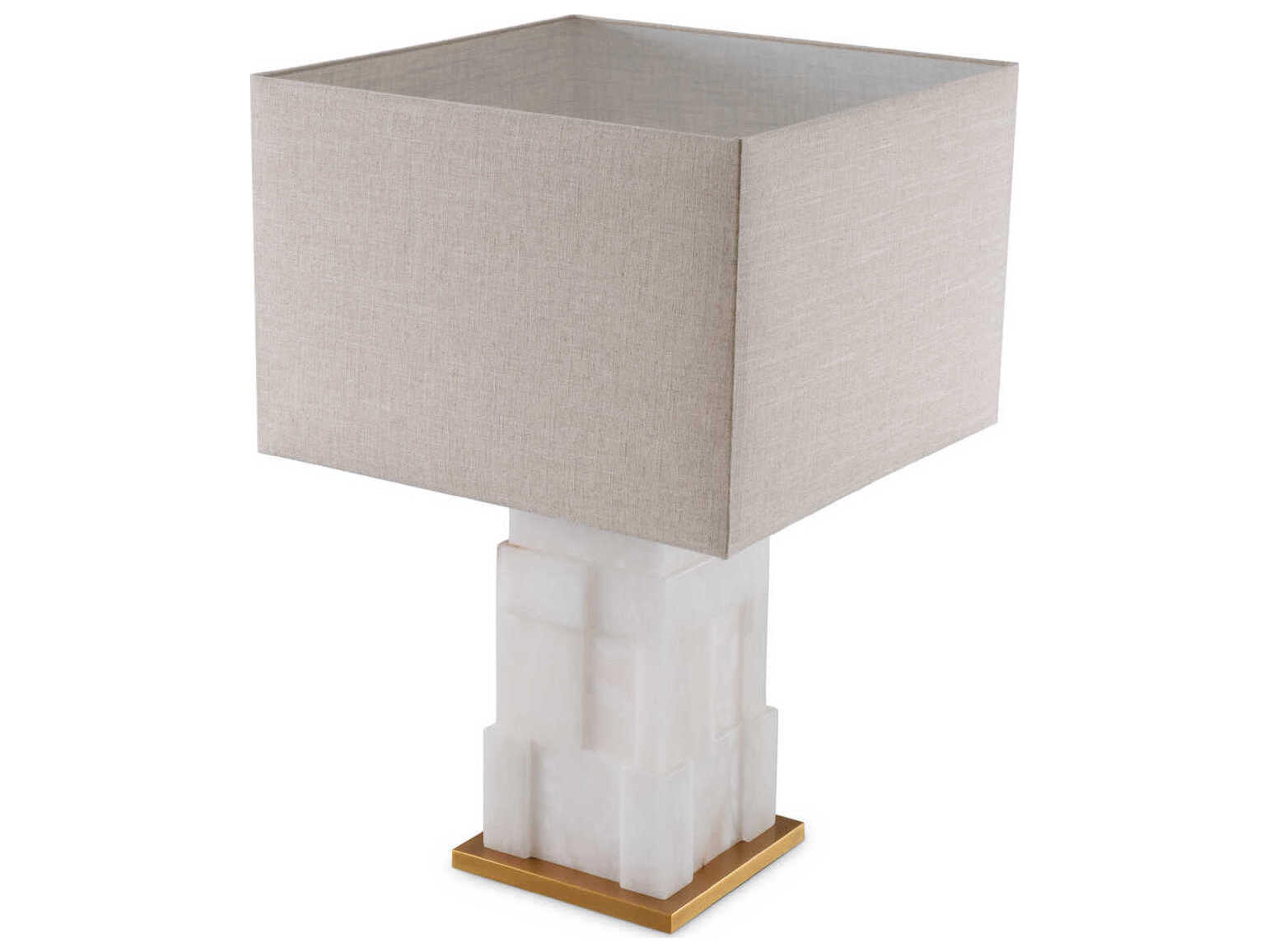 Eichholtz Fabiano Alabaster Incl Shade Table Lamp