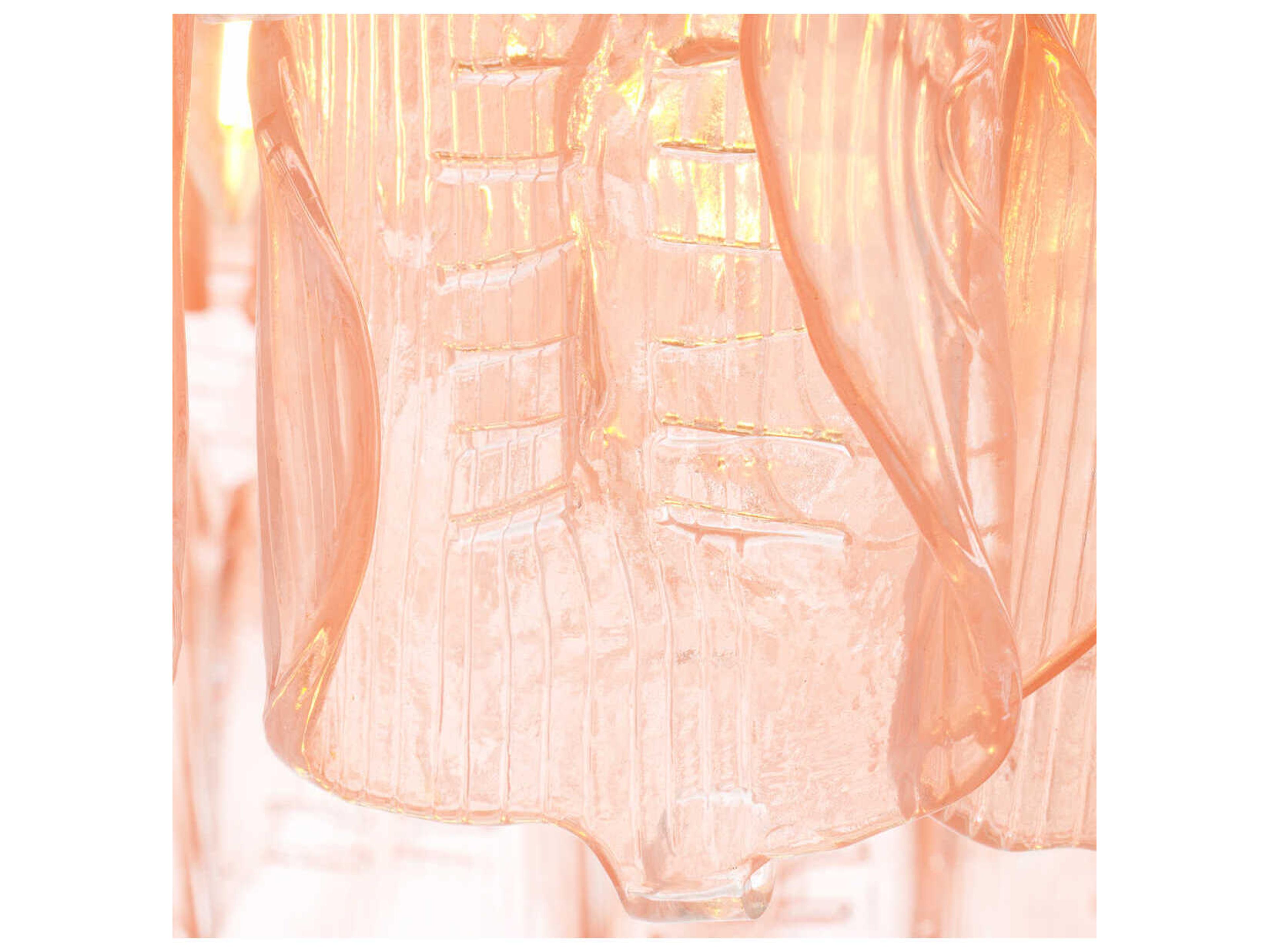 Eichholtz Solange Pink Glass Chandelier