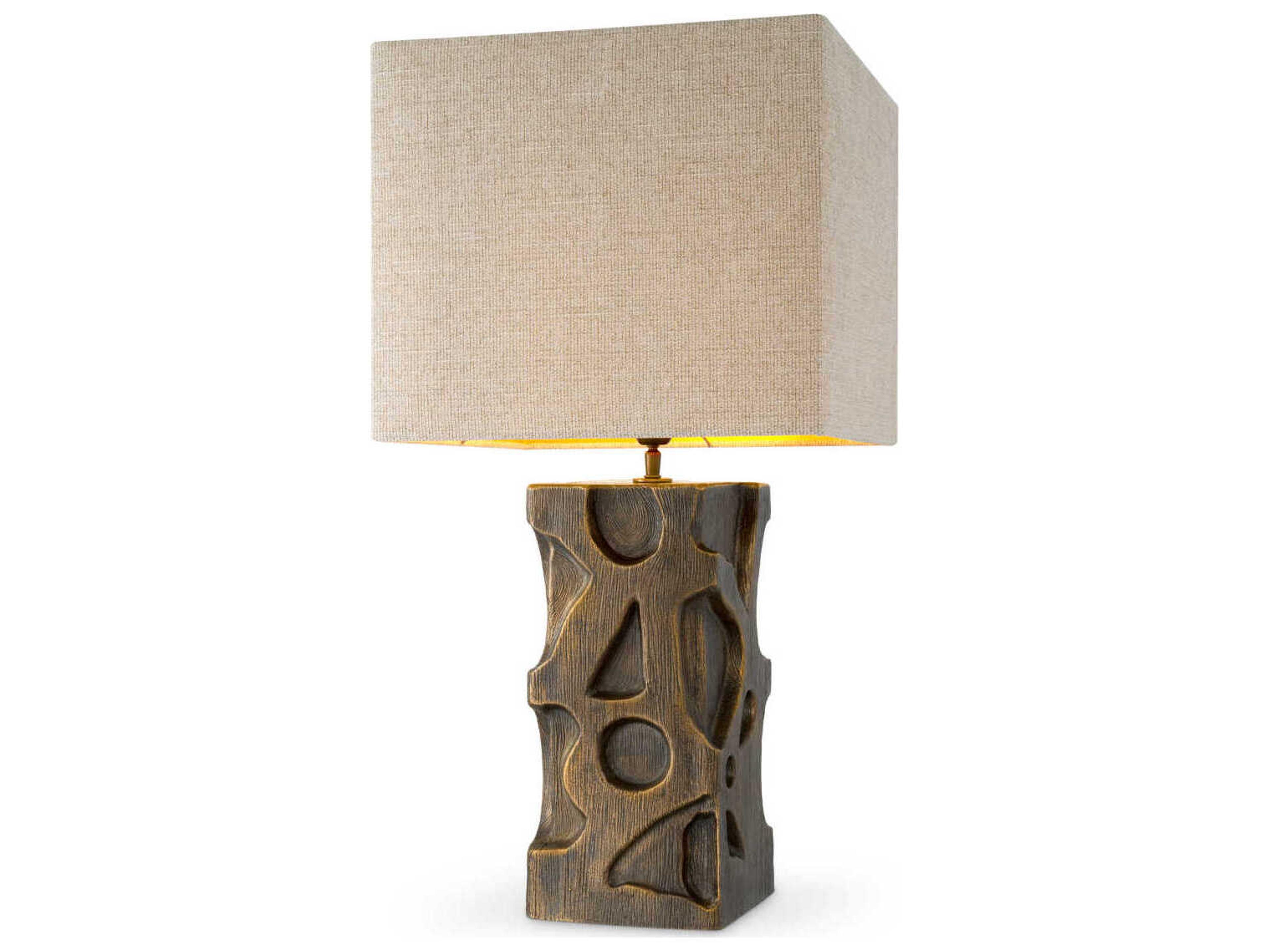 Eichholtz Enzo Vintage Brass Incl Shade Table Lamp