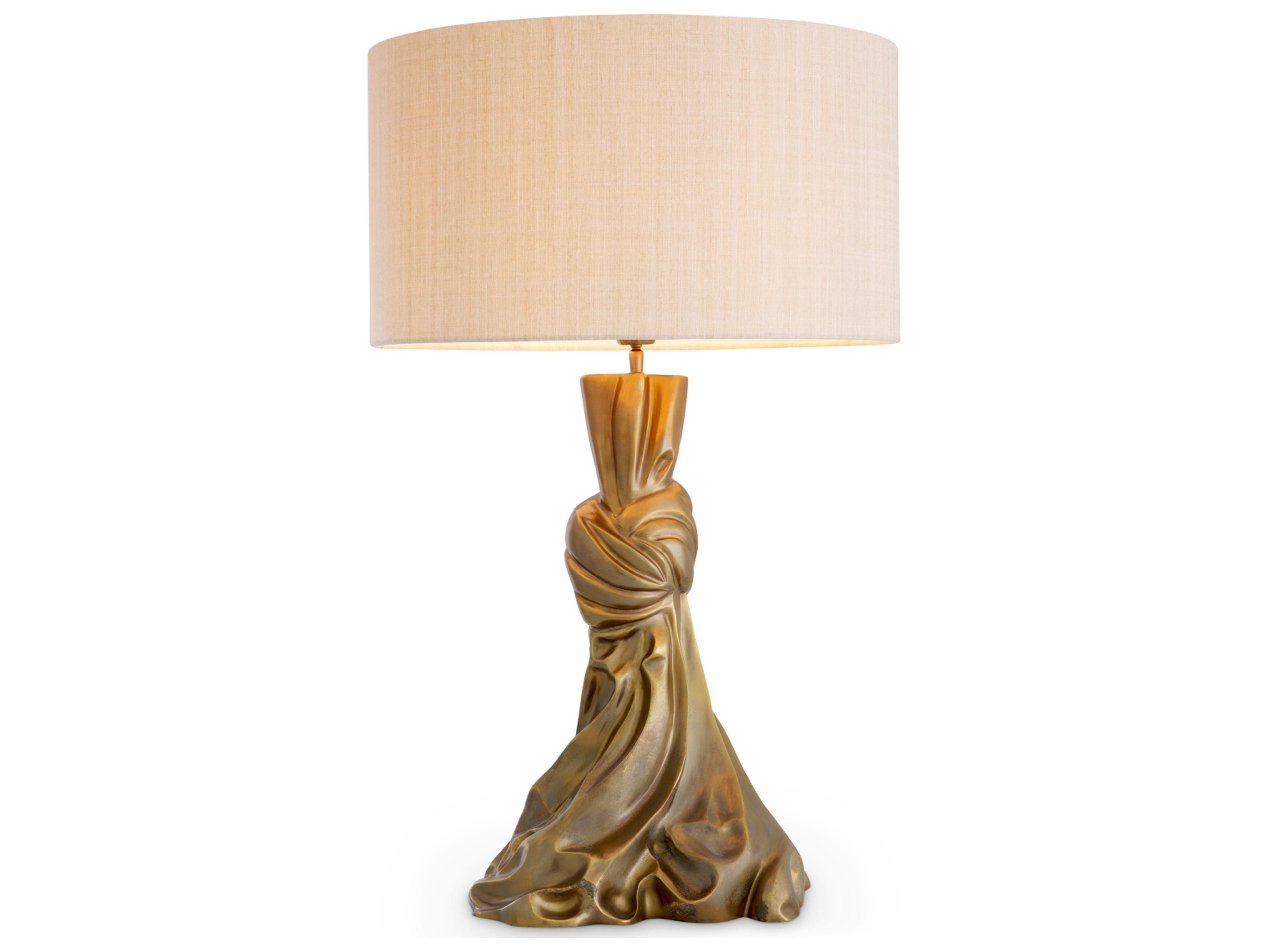 Vintage Brass Buffet Lamp