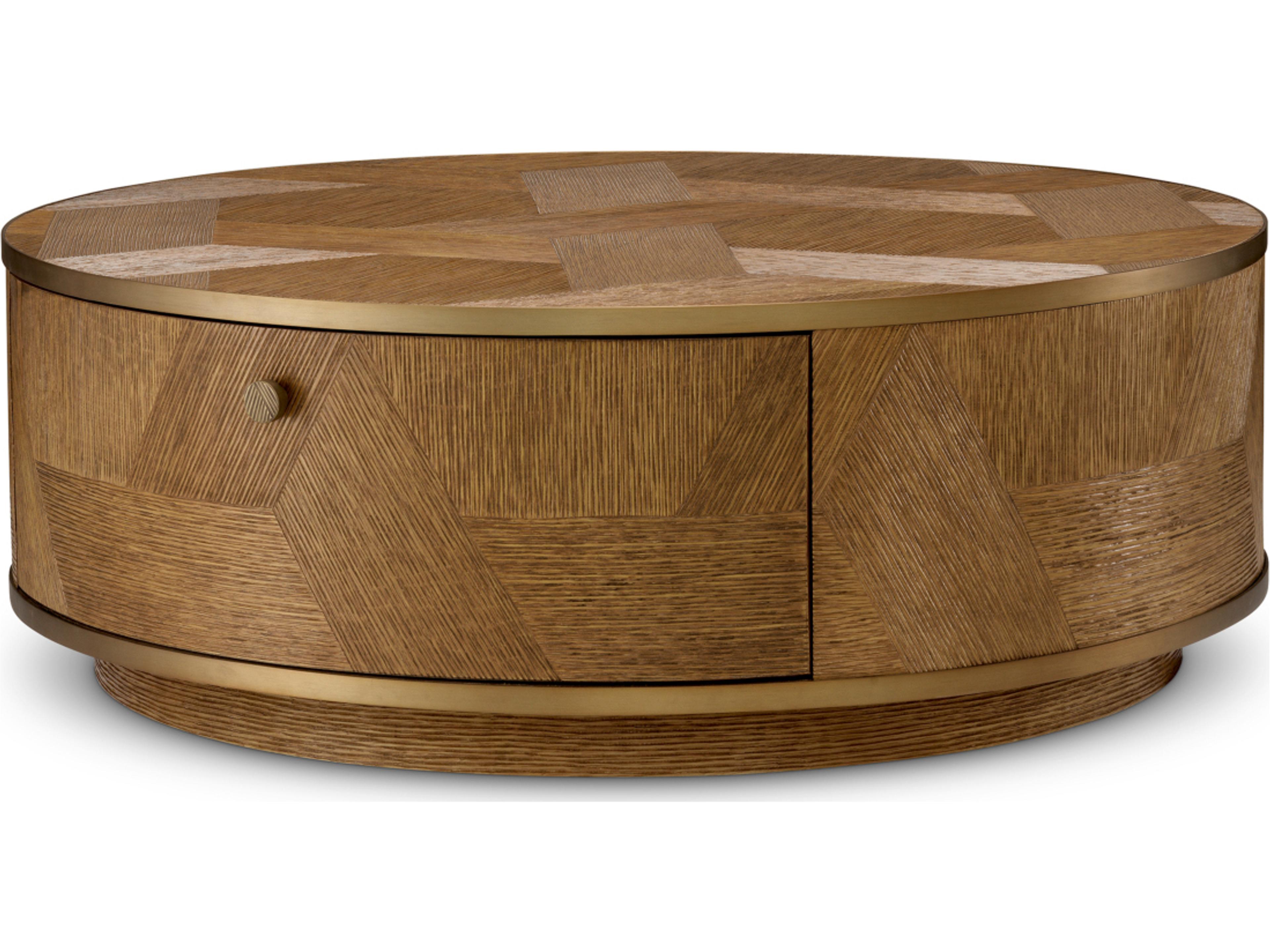 Round Wood Coffee Table