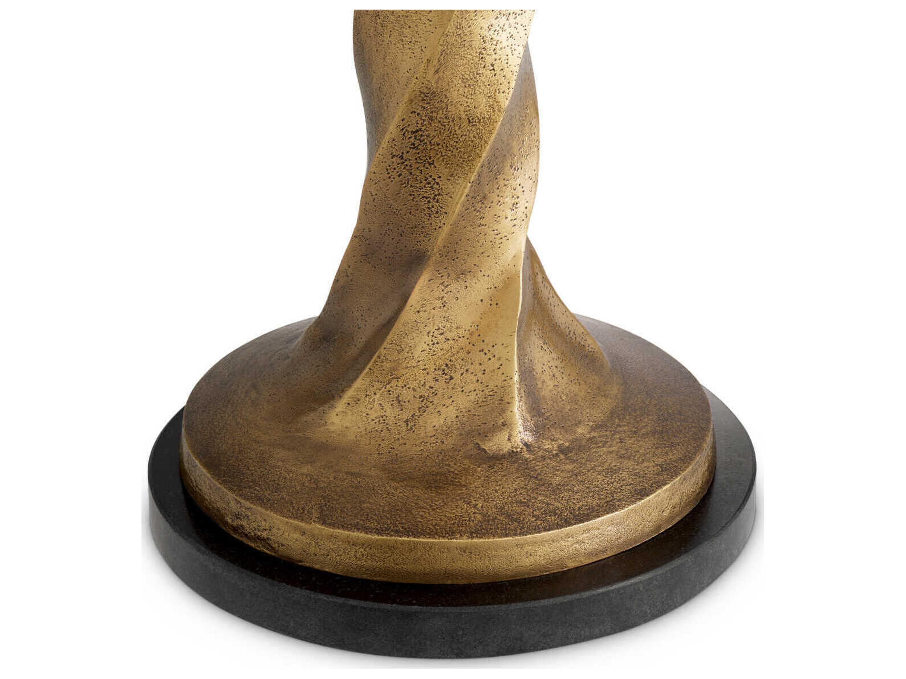 Eichholtz Costanza Vintage Brass Incl Shade Floor Lamp