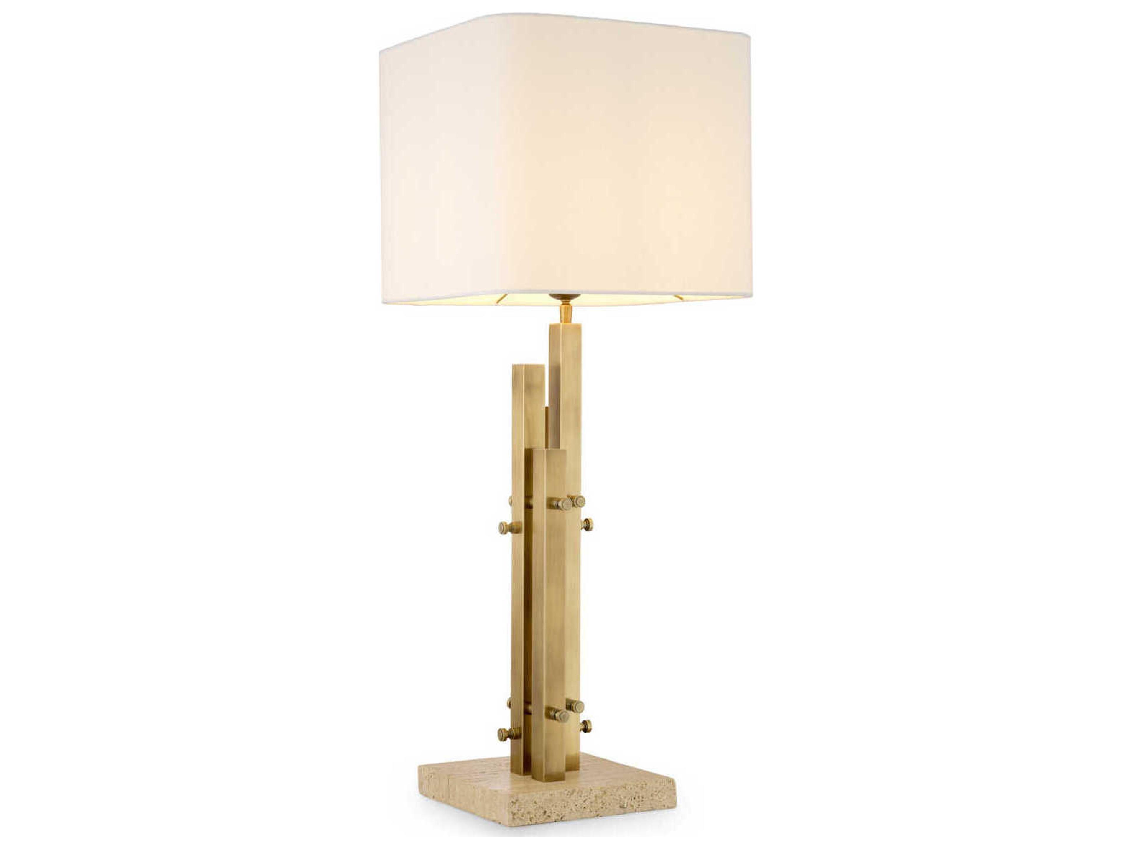 Eichholtz Destino Vintage Brass Incl Shade Table Lamp
