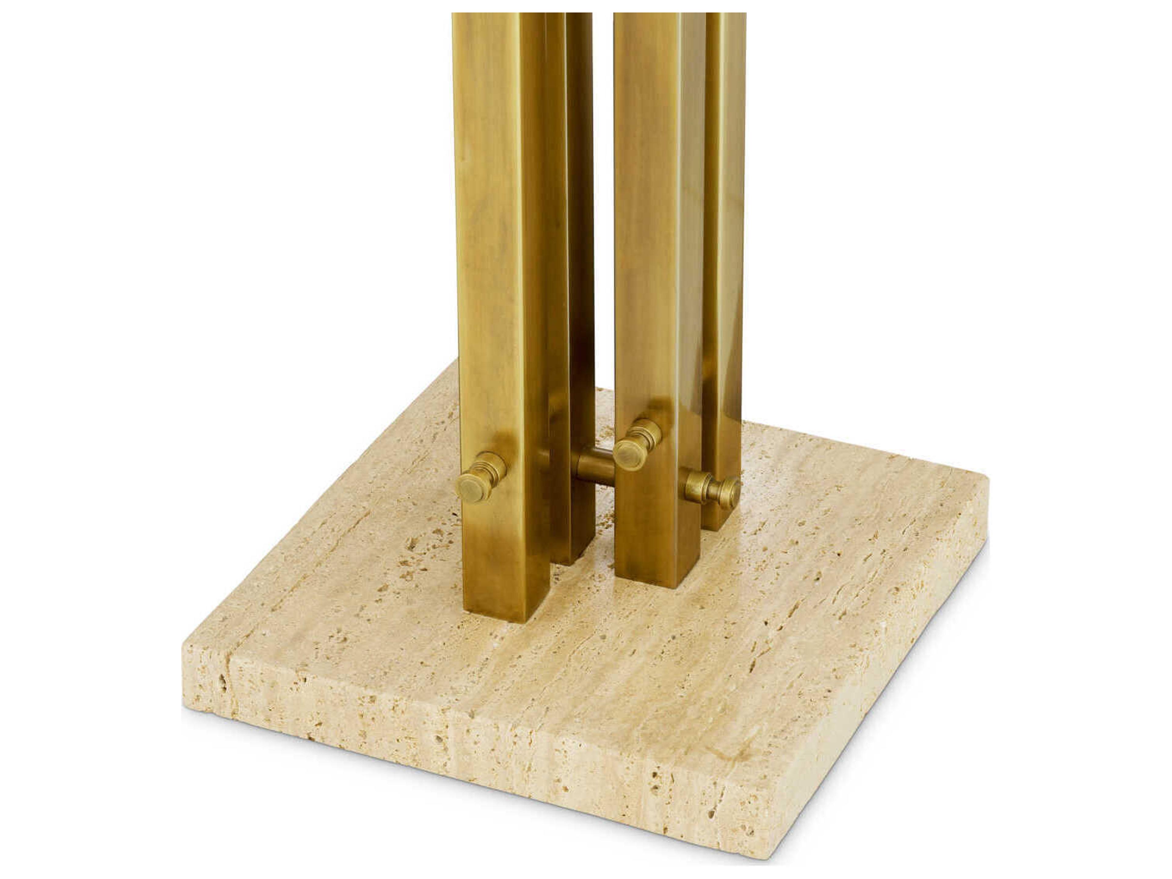 Eichholtz Destino Vintage Brass Incl Shade Floor Lamp