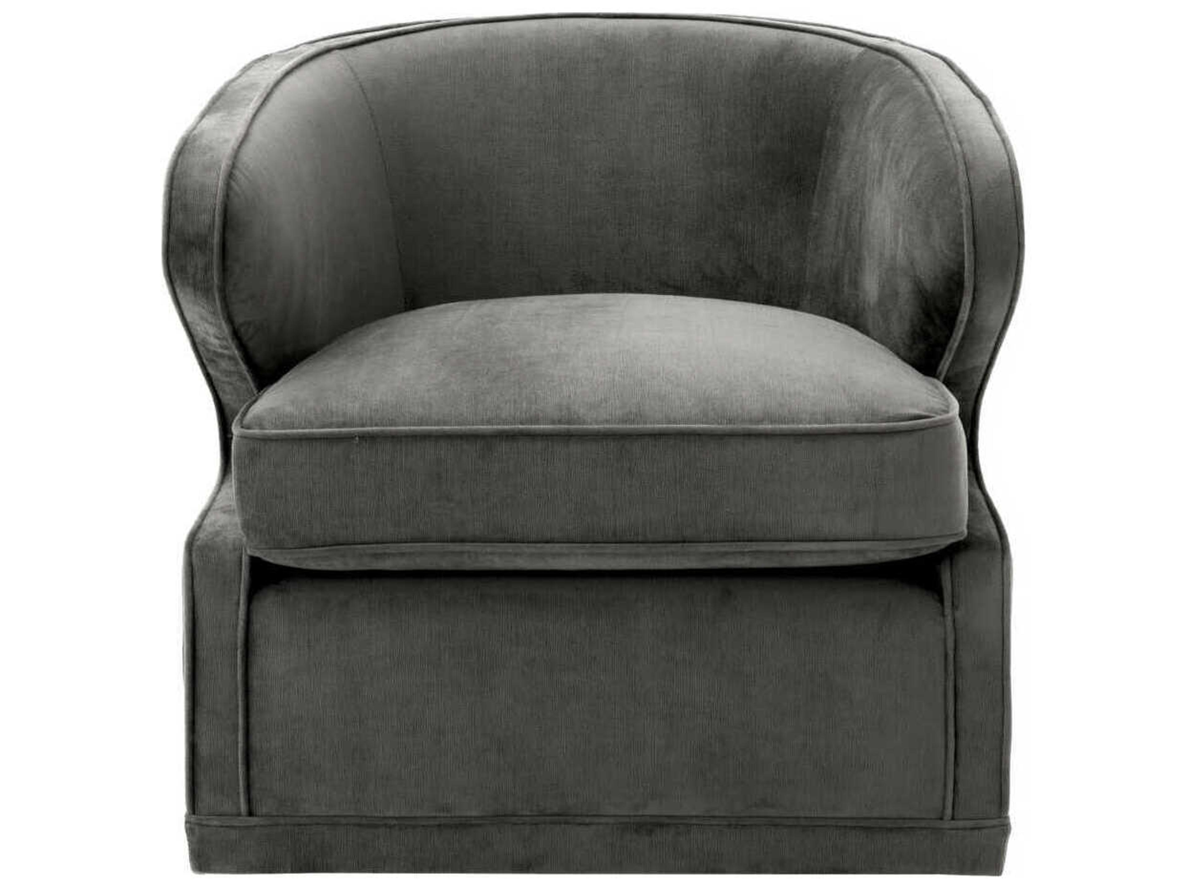 Eichholtz Dorset Swivel Gray Accent Chair