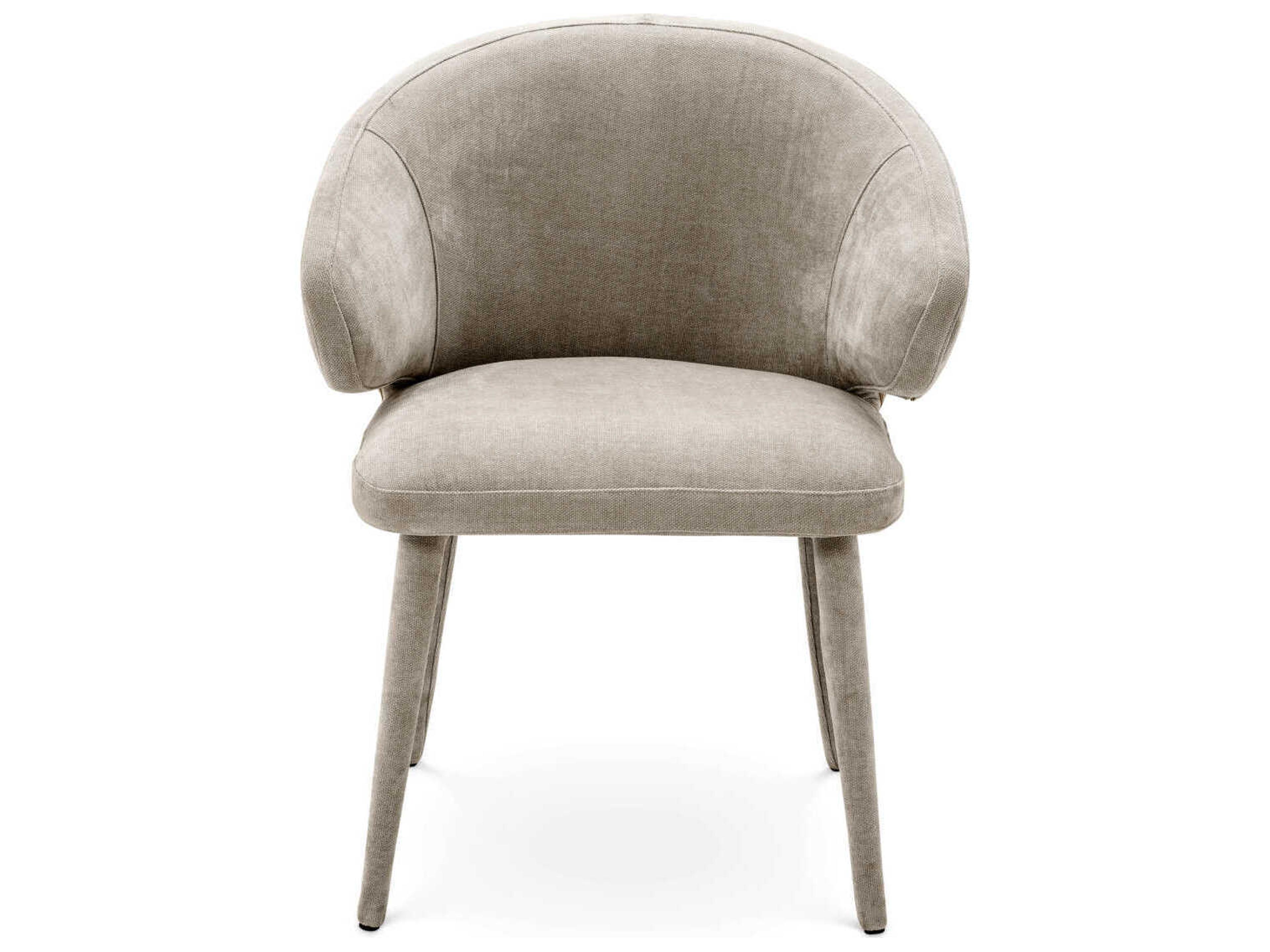 Eichholtz Cardinale Beige Upholstered Arm Dining Chair
