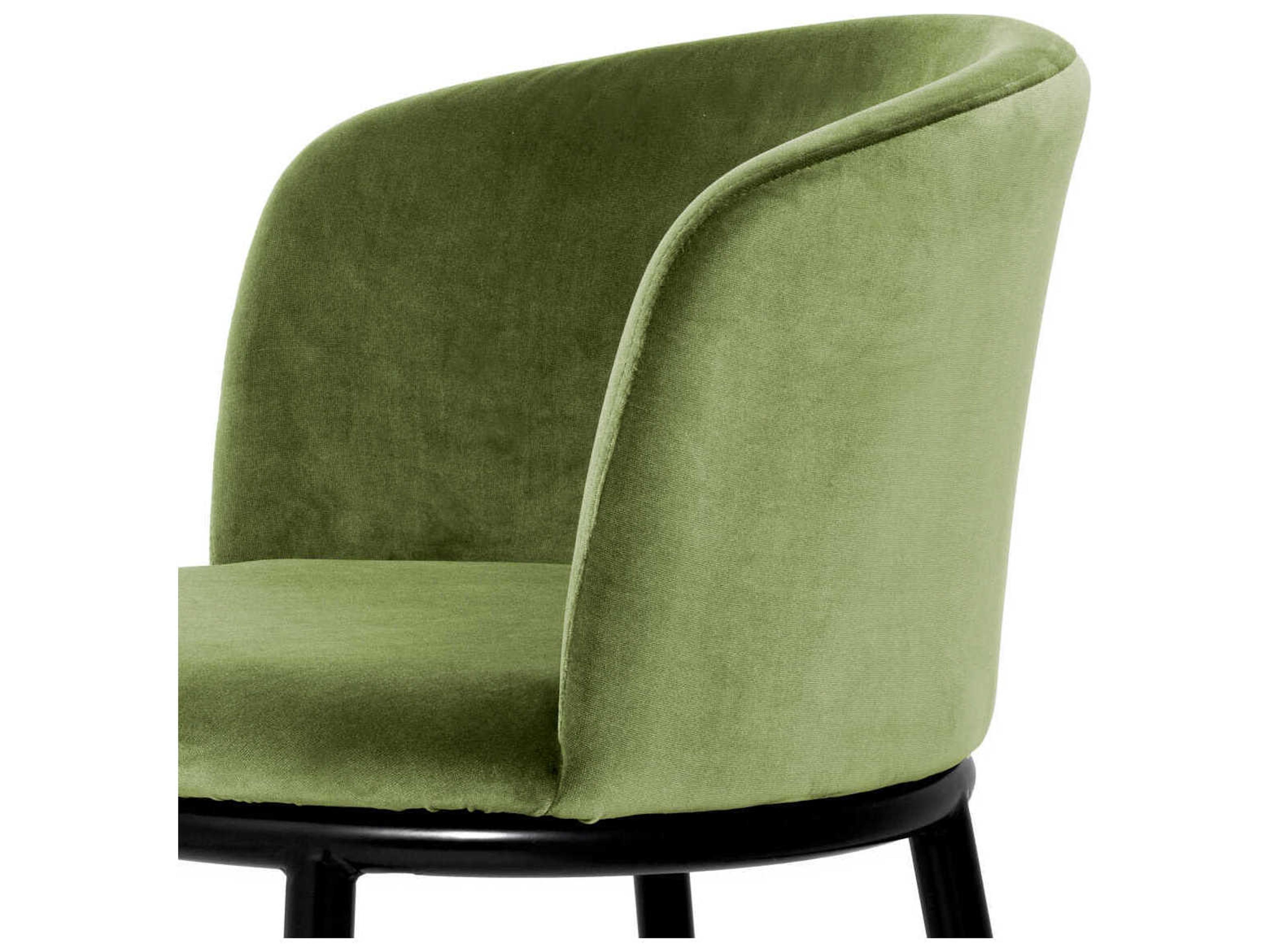 Eichholtz Filmore Black Upholstered Arm Dining Chair Set of 2