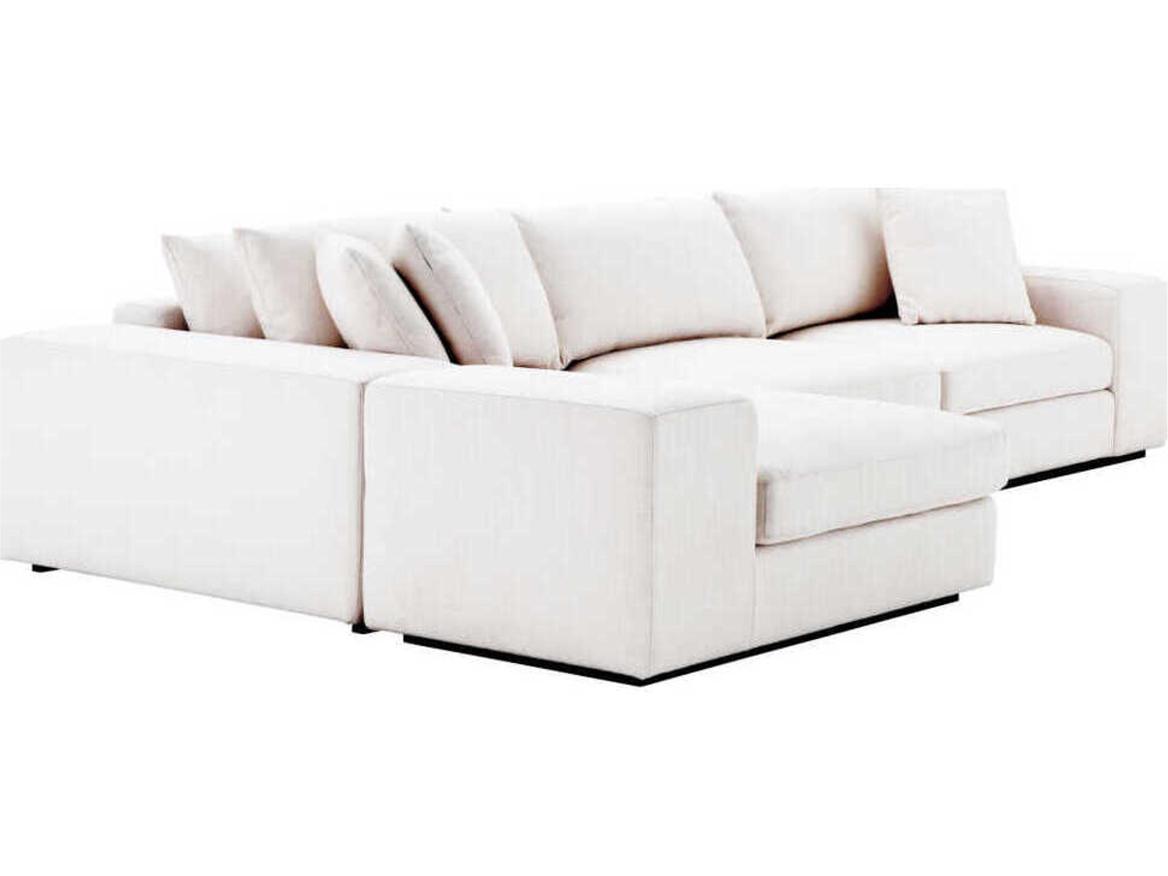 Eichholtz Vista Clarck Sand Black Base White Upholstered Modular
