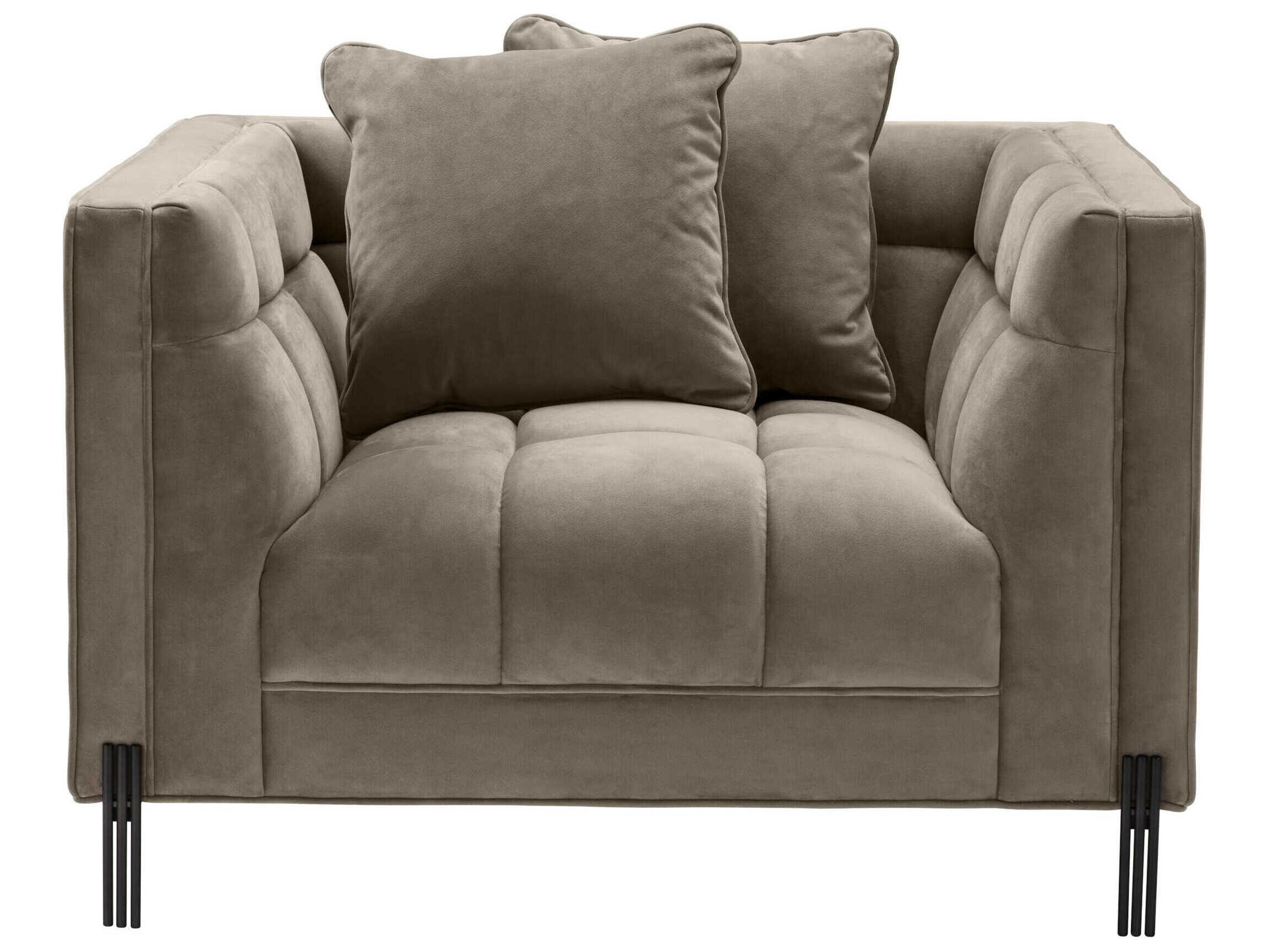 Eichholtz Sienna Beige Velvet Club Chair