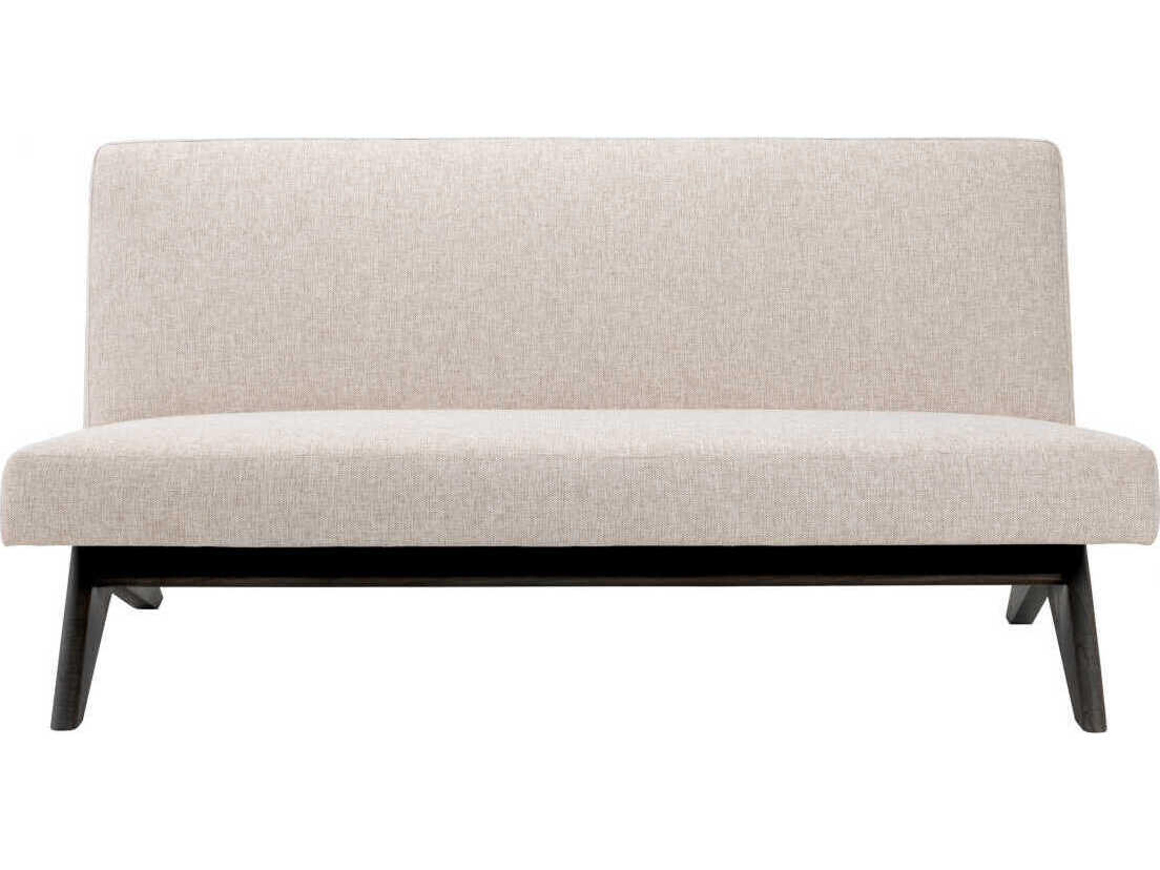 Eichholtz Erudit Loki Natural Brown Legs Beige Upholstered Sofa