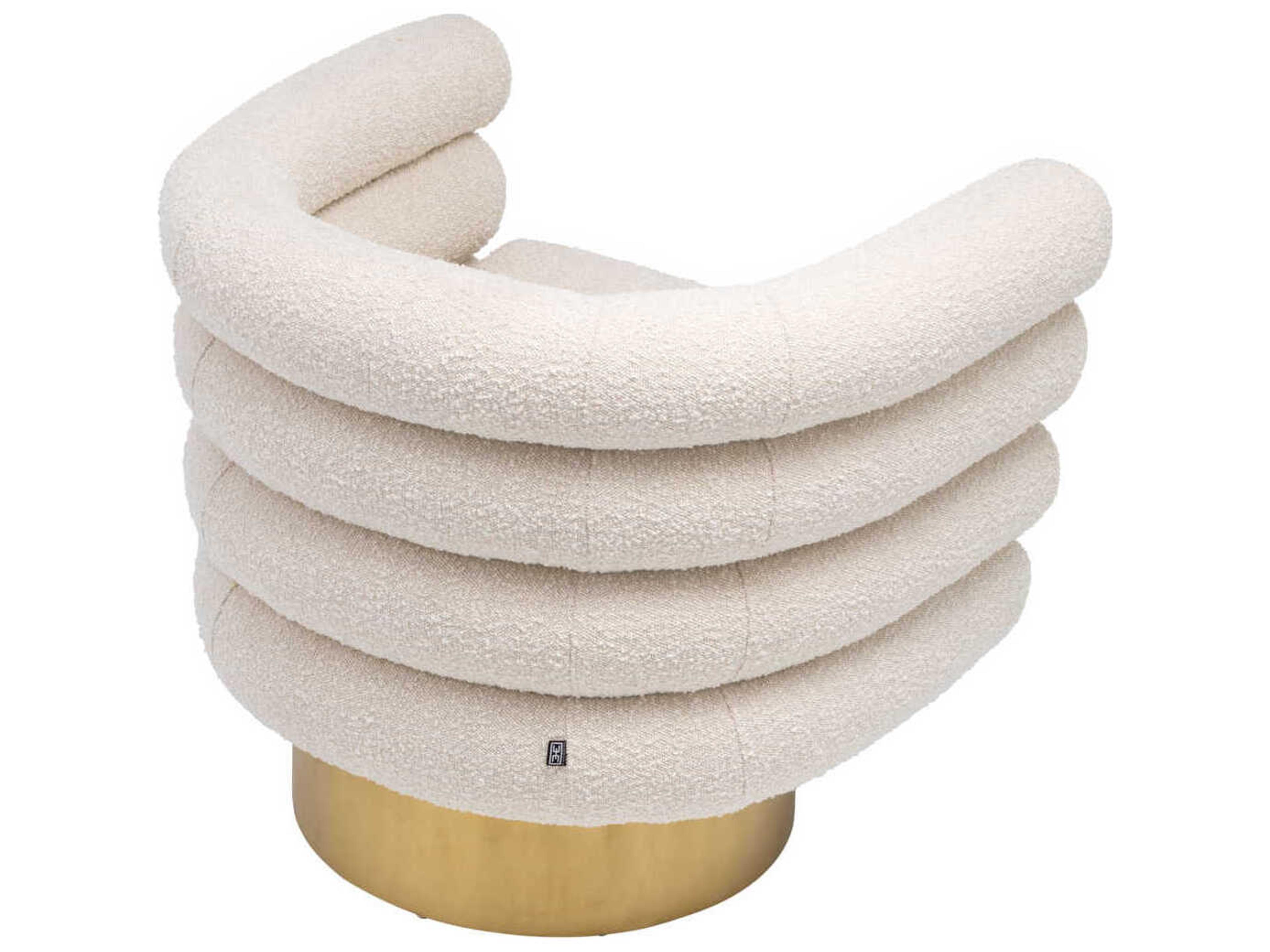 Eichholtz Maguire Swivel Cream Accent Chair