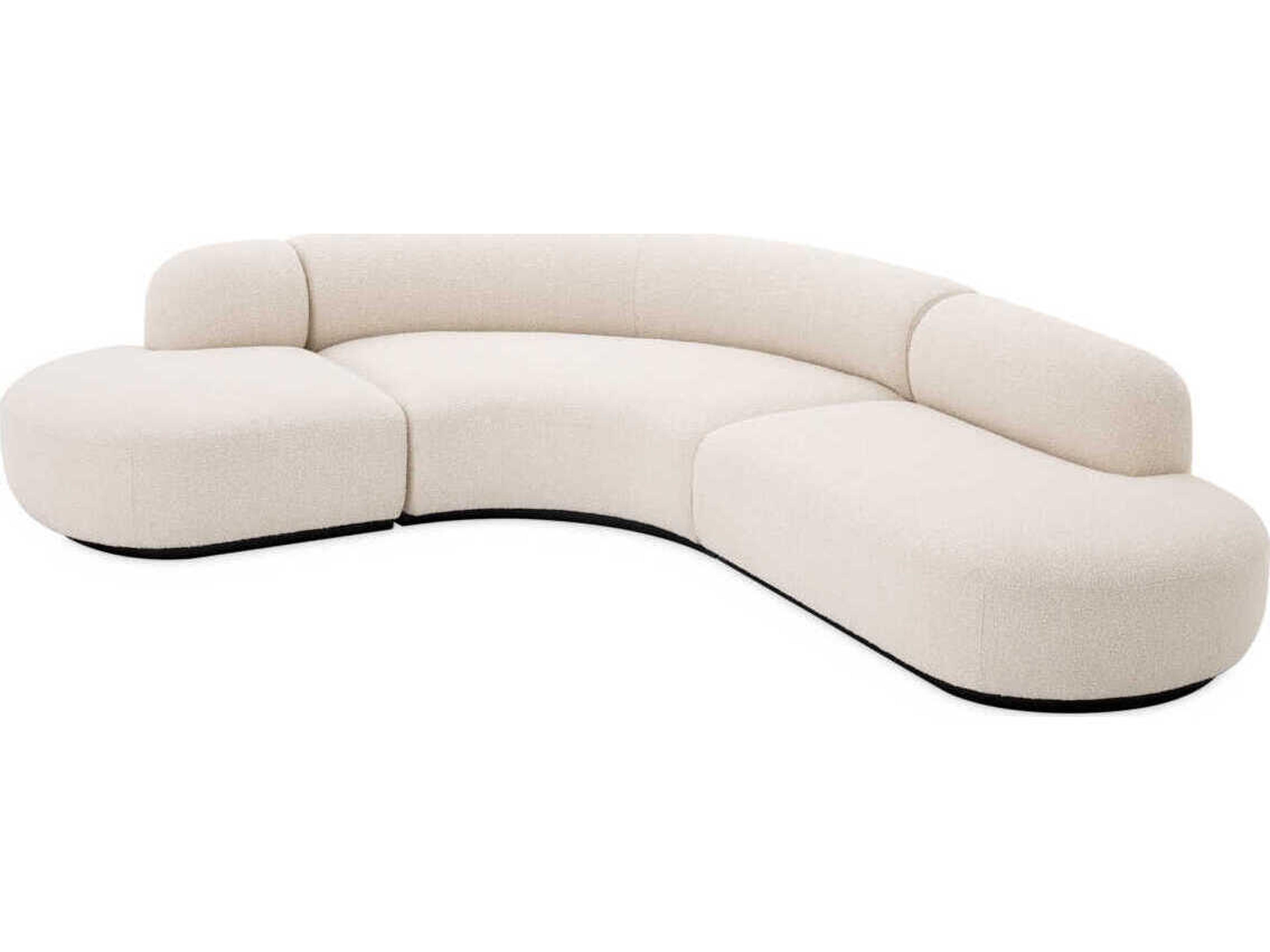 Eichholtz Bjorn Boucle Cream Black Base Upholstered Modular