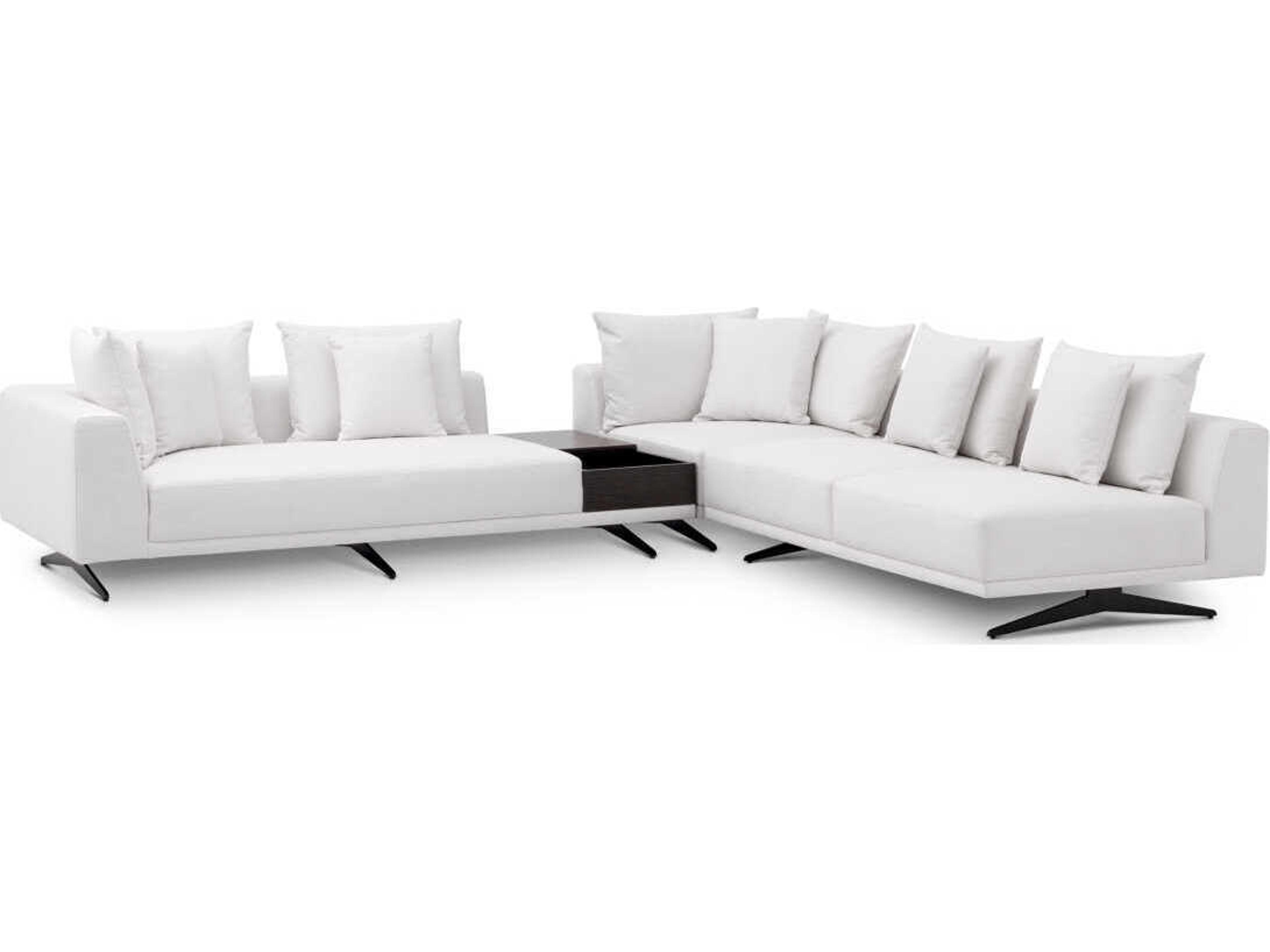 Endless Avalon White Black Legs Upholstered Modular