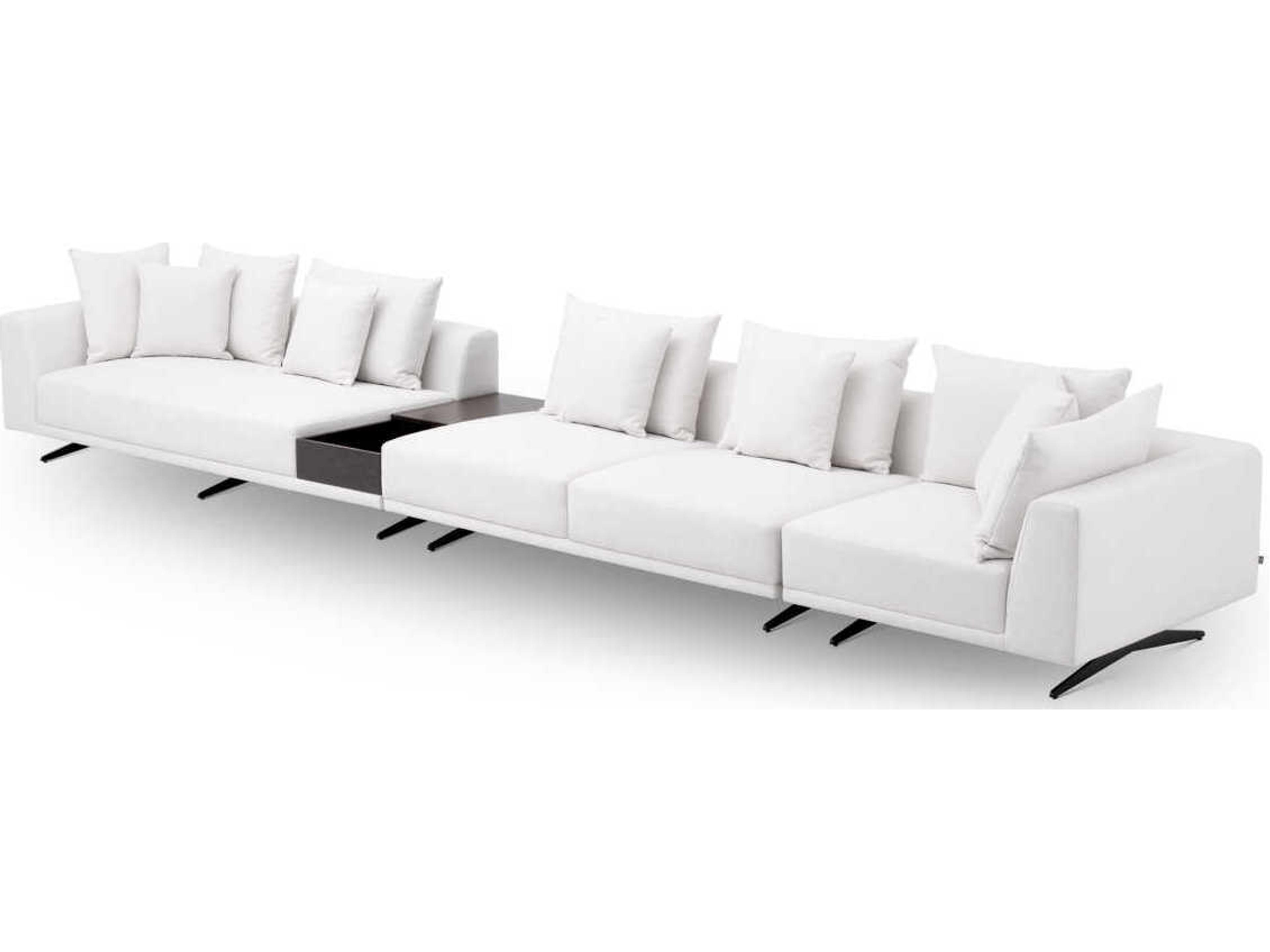 Eichholtz Endless Avalon White Black Legs Upholstered Modular